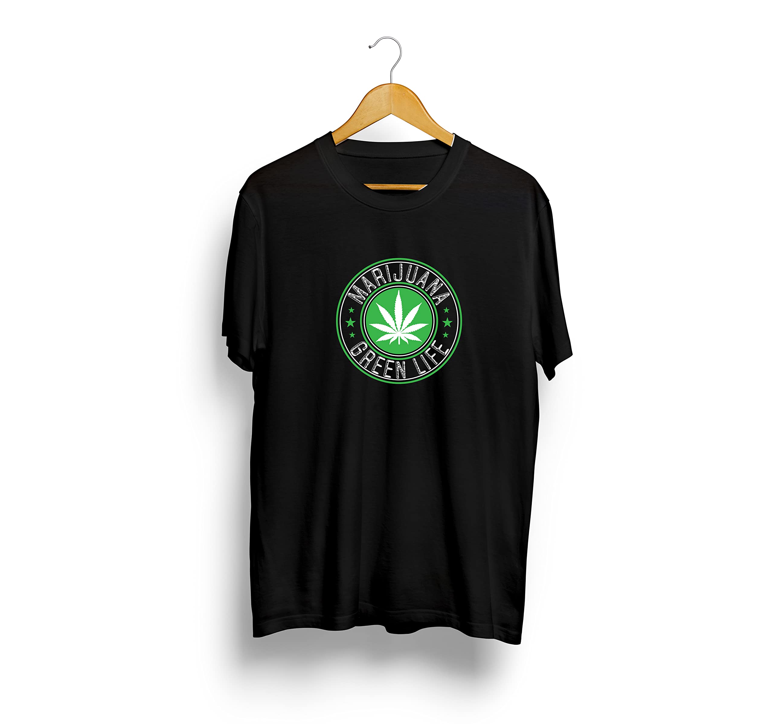 Radyan Marijuana DTG Printed Unisex T-Shirt - Soft Cotton Graphic Tee for Casual Wear & Festival Outfits