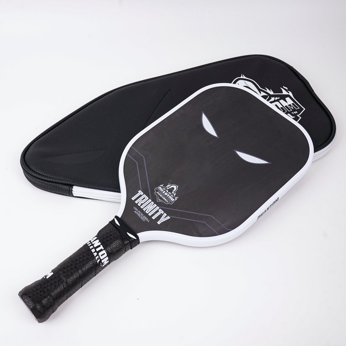 Phantom Trinity Pickleball Paddle - Premium Carbon Fiber Paddle for Control & Power | USA Pickleball Approved | Perfect for Tournaments & Recreational Play