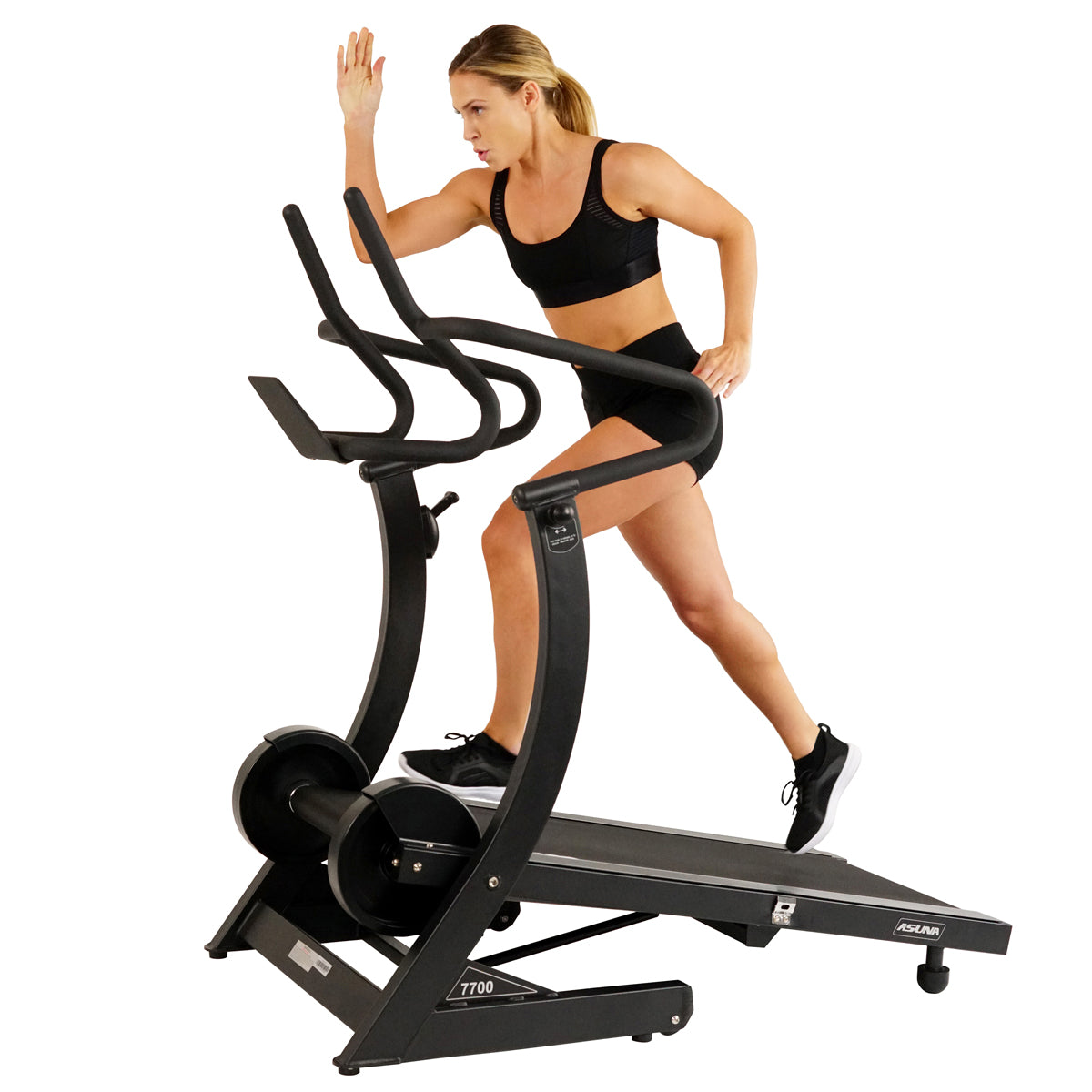 Asuna Heavy Duty Manual Treadmill with Incline - 400 LB Weight Capacity for Home Gym, Cardio Workout & Small Space Fitness