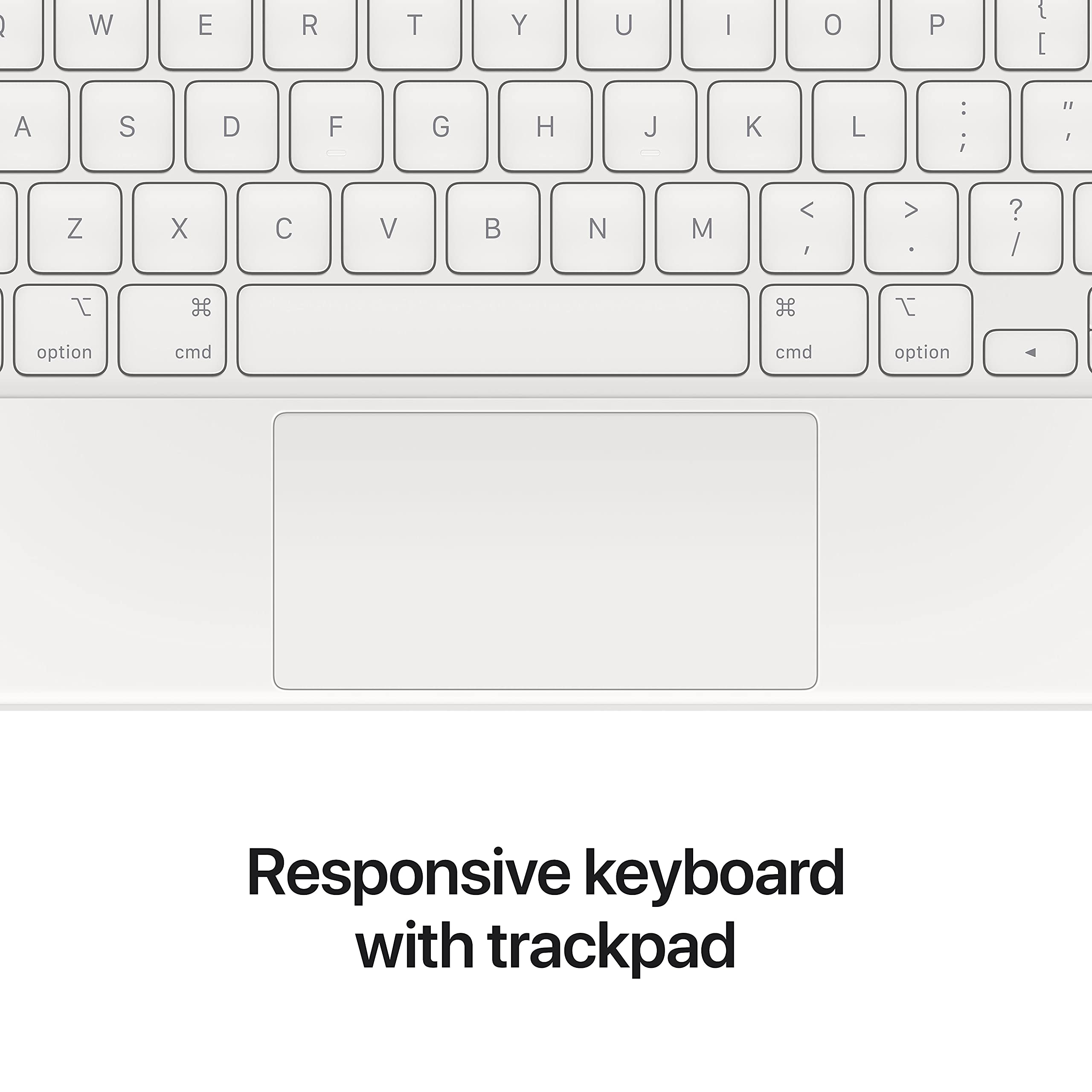 Apple Magic Keyboard for iPad Pro 12.9-inch (6th Gen) - British English Layout - White | Premium Wireless Keyboard for Work, Study & Creative Projects