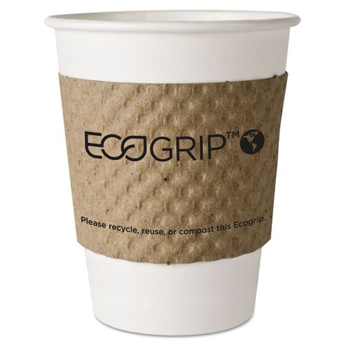 ECOEG2000 - Eco-Friendly Recycled Paper Hot Cup Sleeve | Insulated Coffee Cup Holder for Starbucks, Dunkin' Donuts | Perfect for Office, Commute & Cafes
