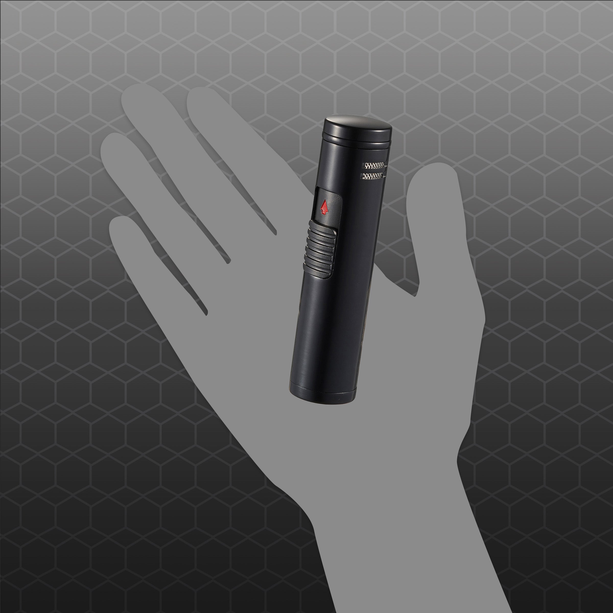 Visol Cobra Triple Flame Cigar Lighter - Windproof Butane Torch Lighter for Cigars, Cigarettes & Outdoor Use (Black) | Perfect for Smoking, Camping & BBQ
