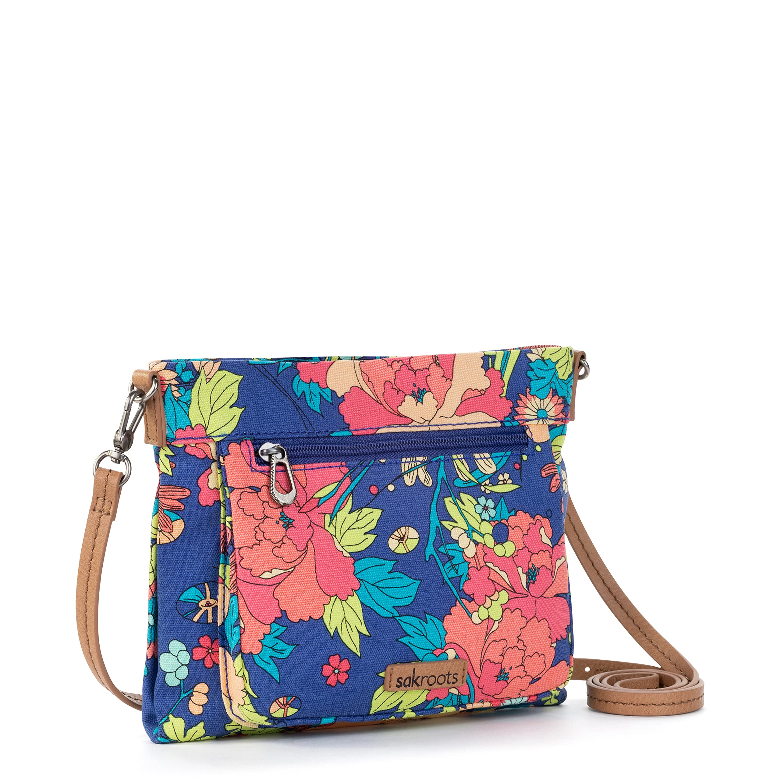 Sakroots Camden Small Crossbody Bag - Cotton Uncoated Canvas Purse for Women - Lightweight & Durable - Perfect for Travel, Shopping & Everyday Use