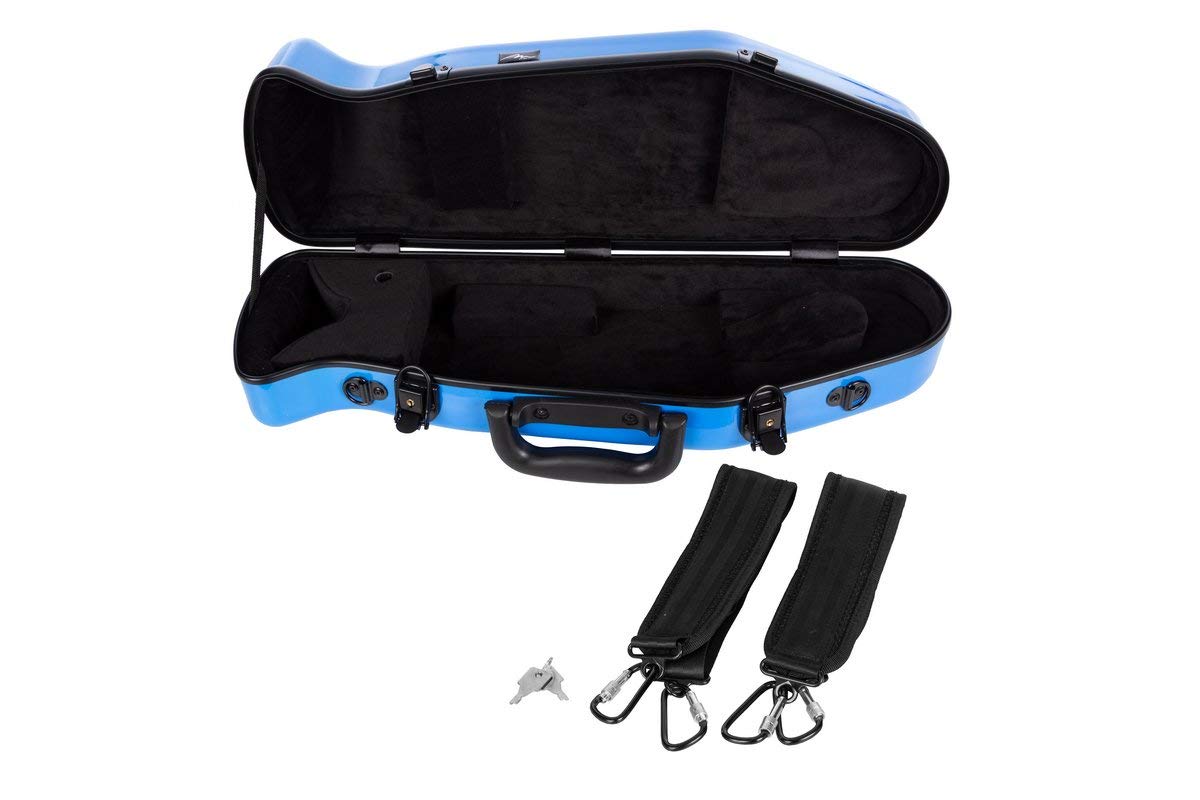 Fiberglass Trumpet Case - Ultra Lightweight C/B Blue Protective Cover for Easy Transport | Perfect for School, Band Practice & Travel