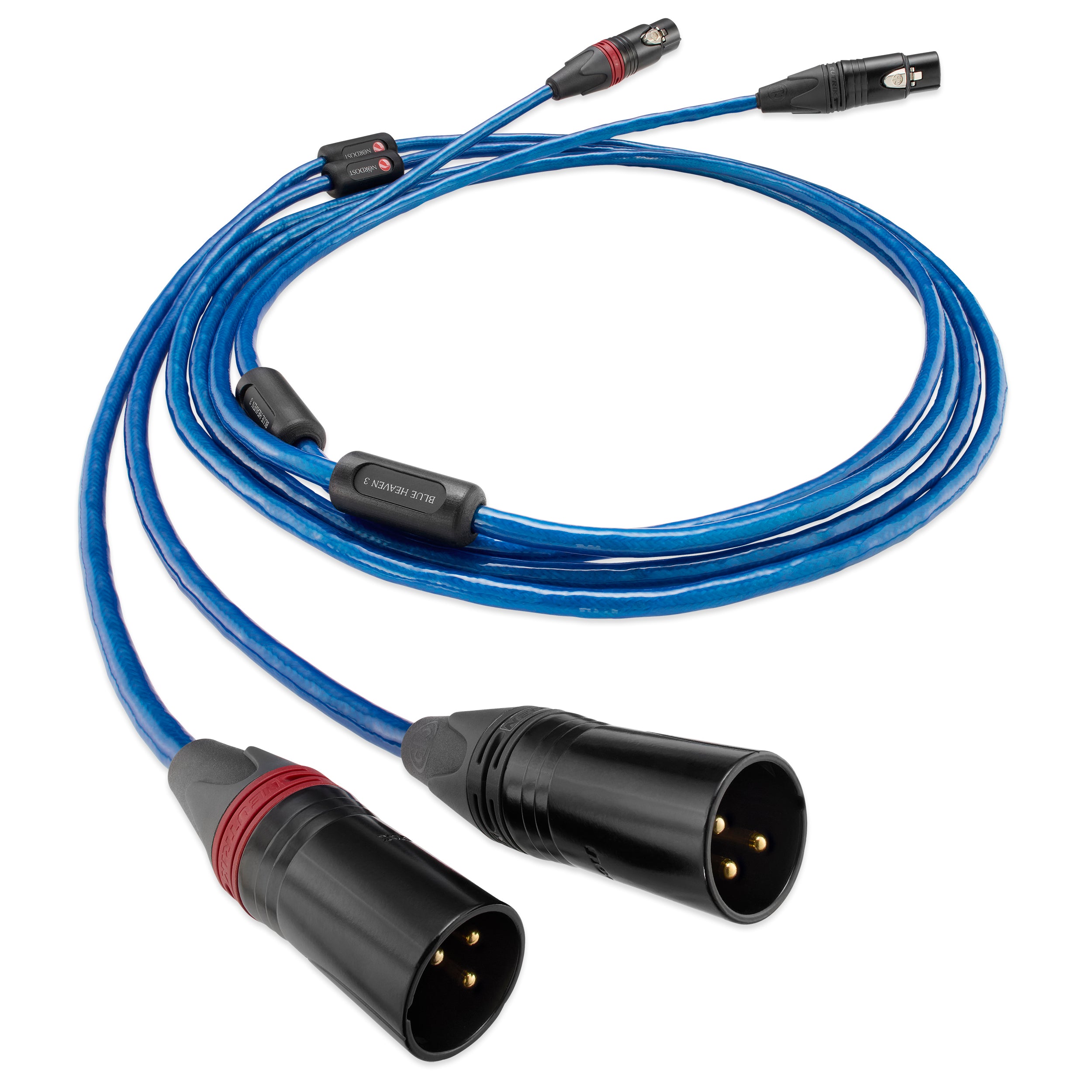 Nordost Leif 3 Blue Heaven 3 Analog Interconnect Cables - High-End Audio Cables for Home Theater & Hi-Fi Systems - Perfect for Turntables, CD Players & Preamps