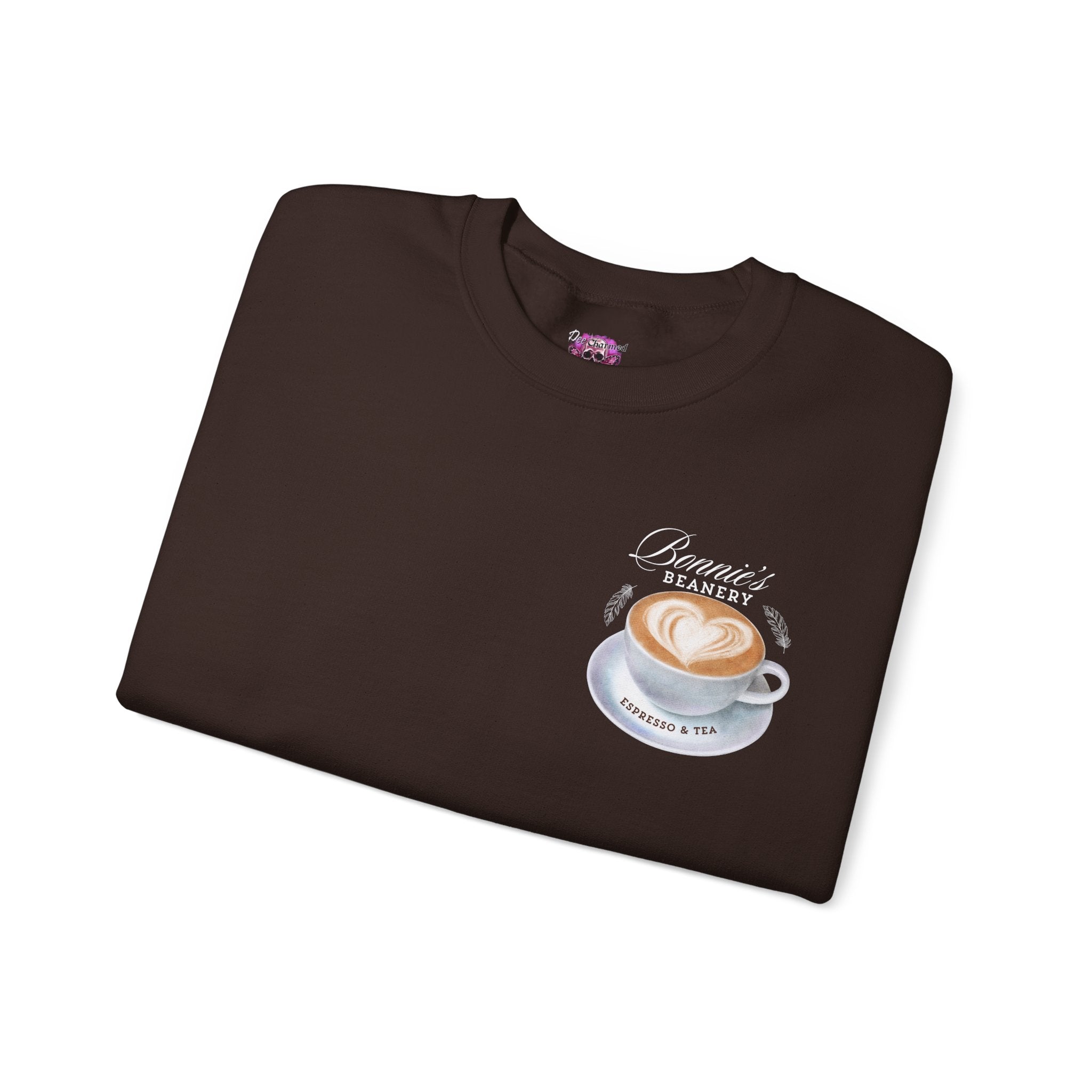 Bonnie's Beanery Women's Crewneck Sweatshirt - Cozy Casual Pullover for Everyday Wear, Coffee Lovers Gift, Lounge & Outfit Essential