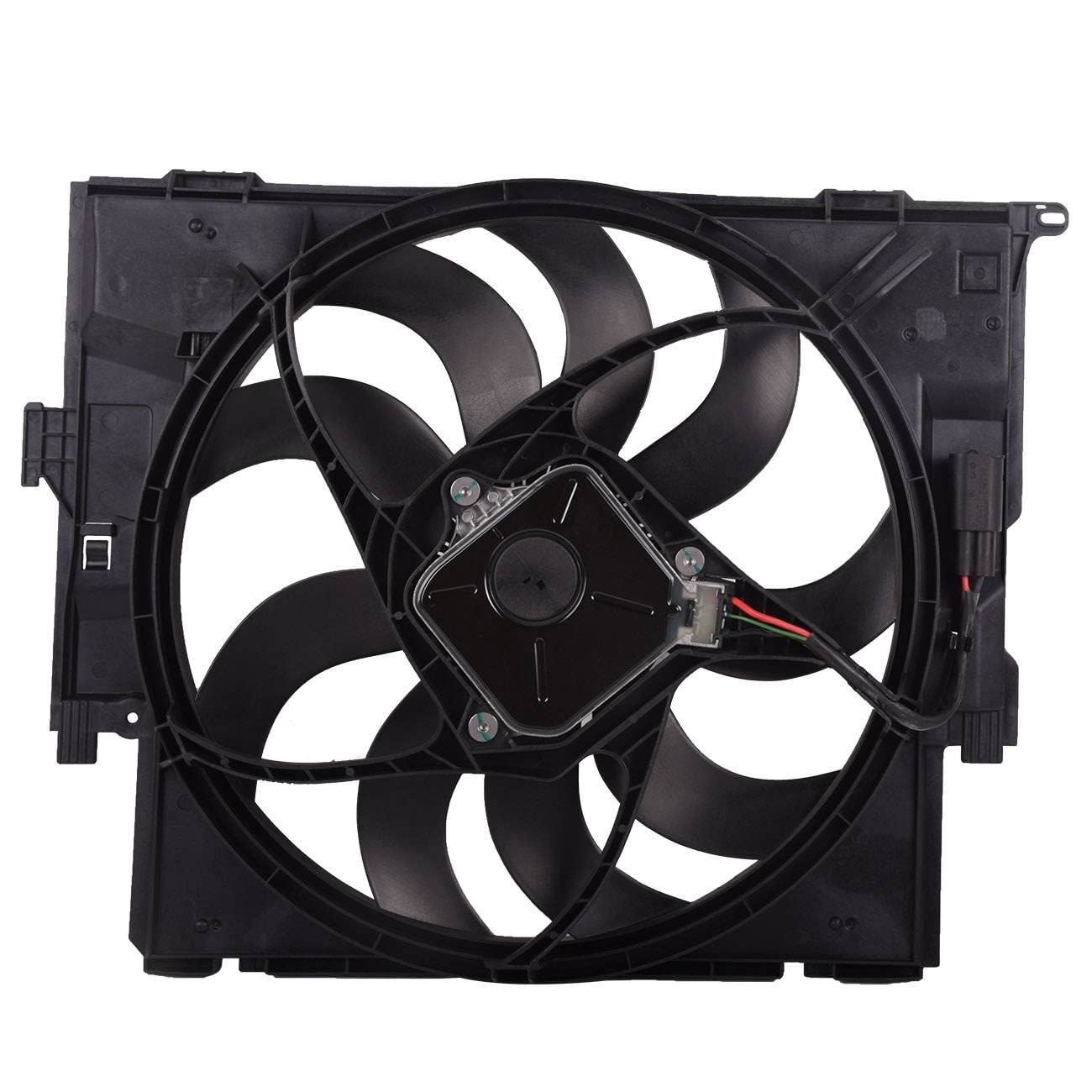 Topaz 17428641964 Radiator Cooling Fan Assembly - Compatible with BMW 328i 335i 435i M235i (2012-2016) - Perfect for Engine Cooling & Overheating Prevention