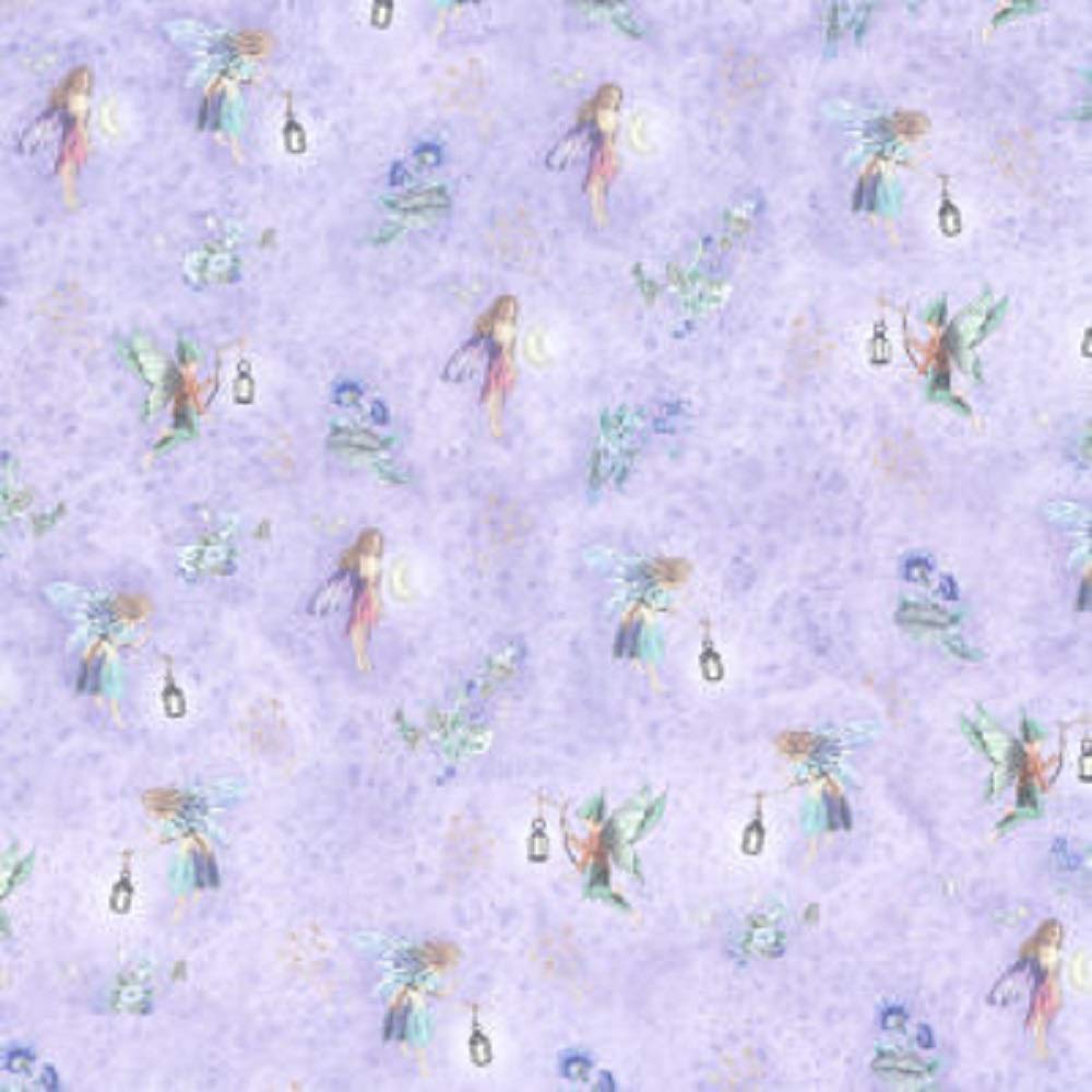 Melody Jane Dolls Houses 1:12 Scale Miniature Nursery Bedroom Wallpaper with Fairies & Lanterns - Perfect for Dollhouse Decor, DIY Projects & Miniature Room Displays