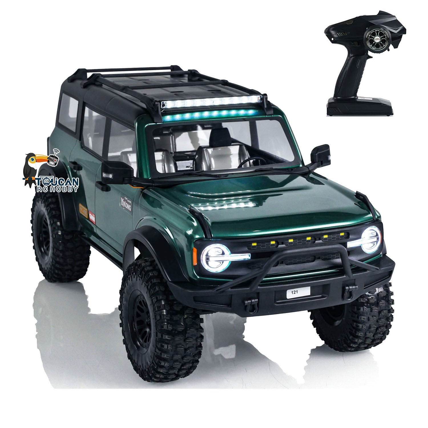 YK4083 V3 1/8 Scale 4WD RC Rock Crawler Off-Road Truck with Servo Motor & ESC - Remote Control Hobby Car for Trail Climbing and Outdoor Adventure