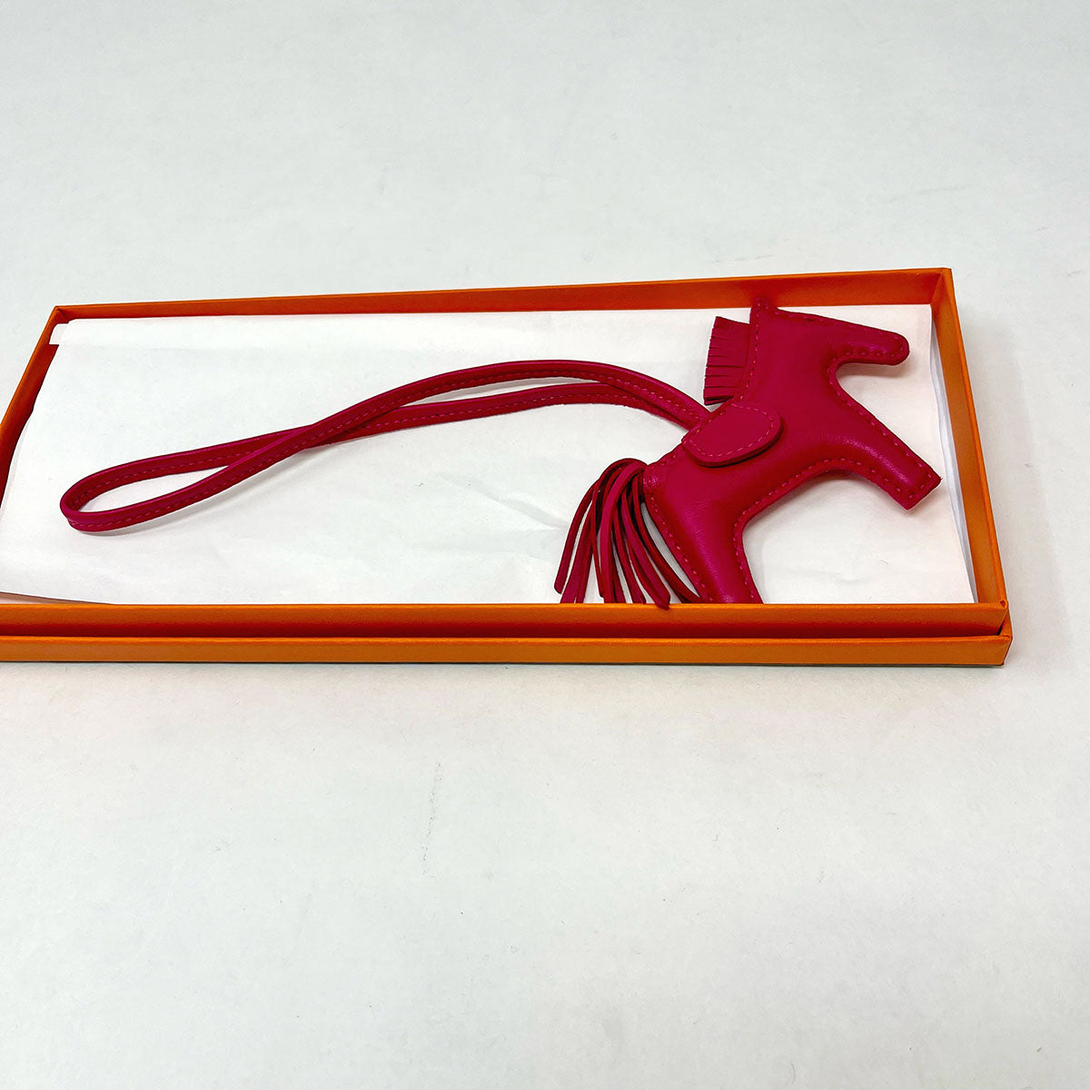 Authentic Hermes Rodeo Pegasus PM Charm - Genuine Swift Leather Horse Keychain for Luxury Handbags & Keys | Perfect Gift for Fashion Lovers & Hermes Collectors