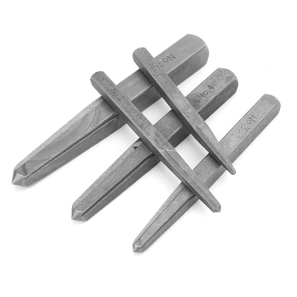 5Pcs Screw Extractor Set - Straight Fluted Bolt Remover Tool for Damaged & Broken Screws - Easy Out Removal Kit for DIY, Automotive & Home Repair Projects