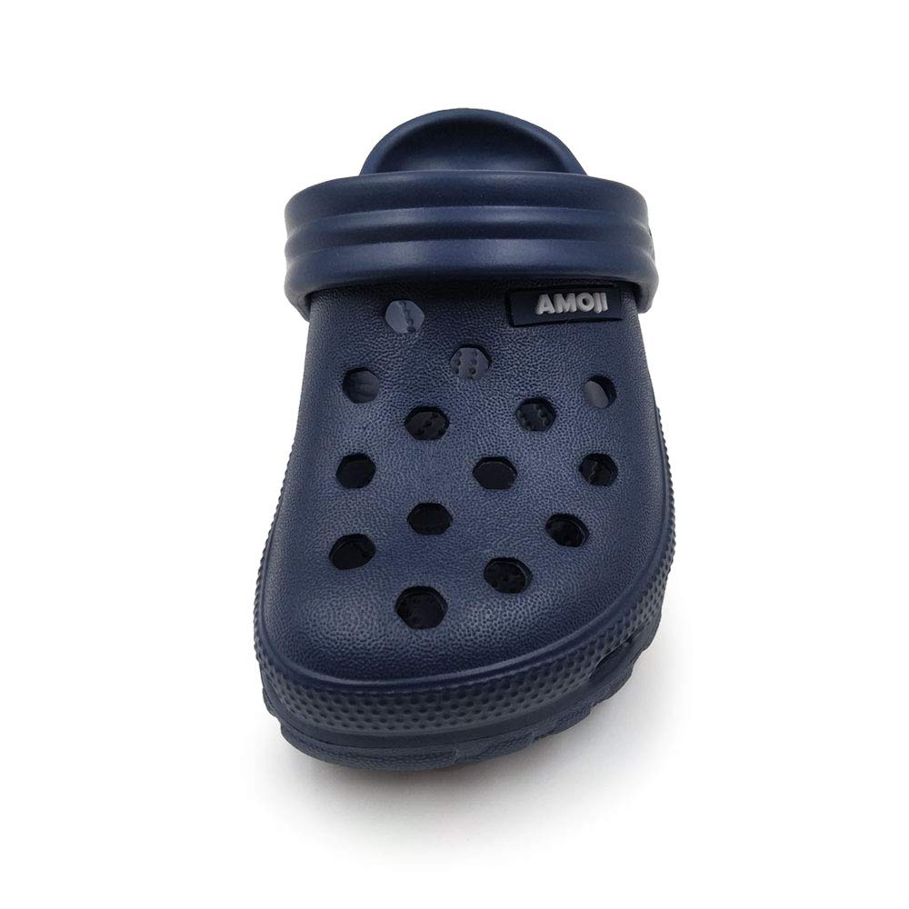 Amoji Kids Garden Clogs - Slip On Waterproof Shoes for Boys & Girls - Perfect for Outdoor Play, Beach, Pool & Backyard Activities
