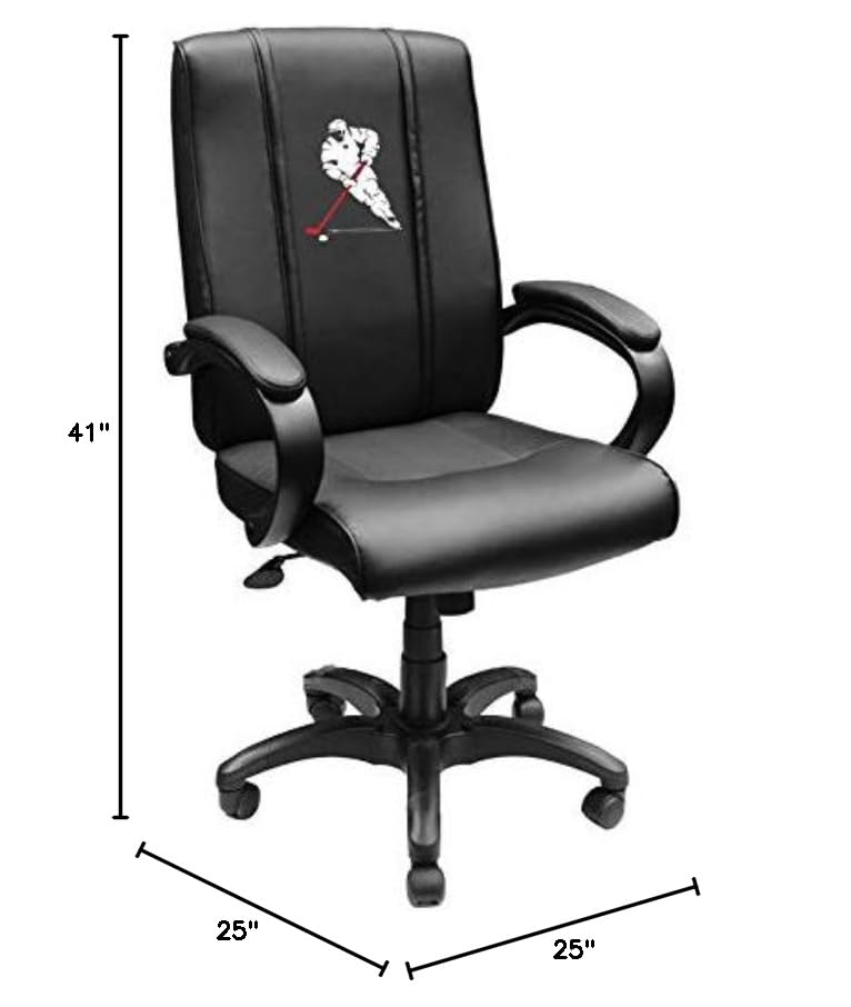 Ergonomic Office Chair 1000 with Hockey Center Logo Panel - Comfortable Desk Chair for Home & Office Workspace