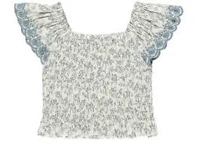 Rylee & Cru Zayla Blossom Print Girls' Shirt - Cute Floral Top for Toddler & Kids - Perfect for Spring, Summer & Special Occasions