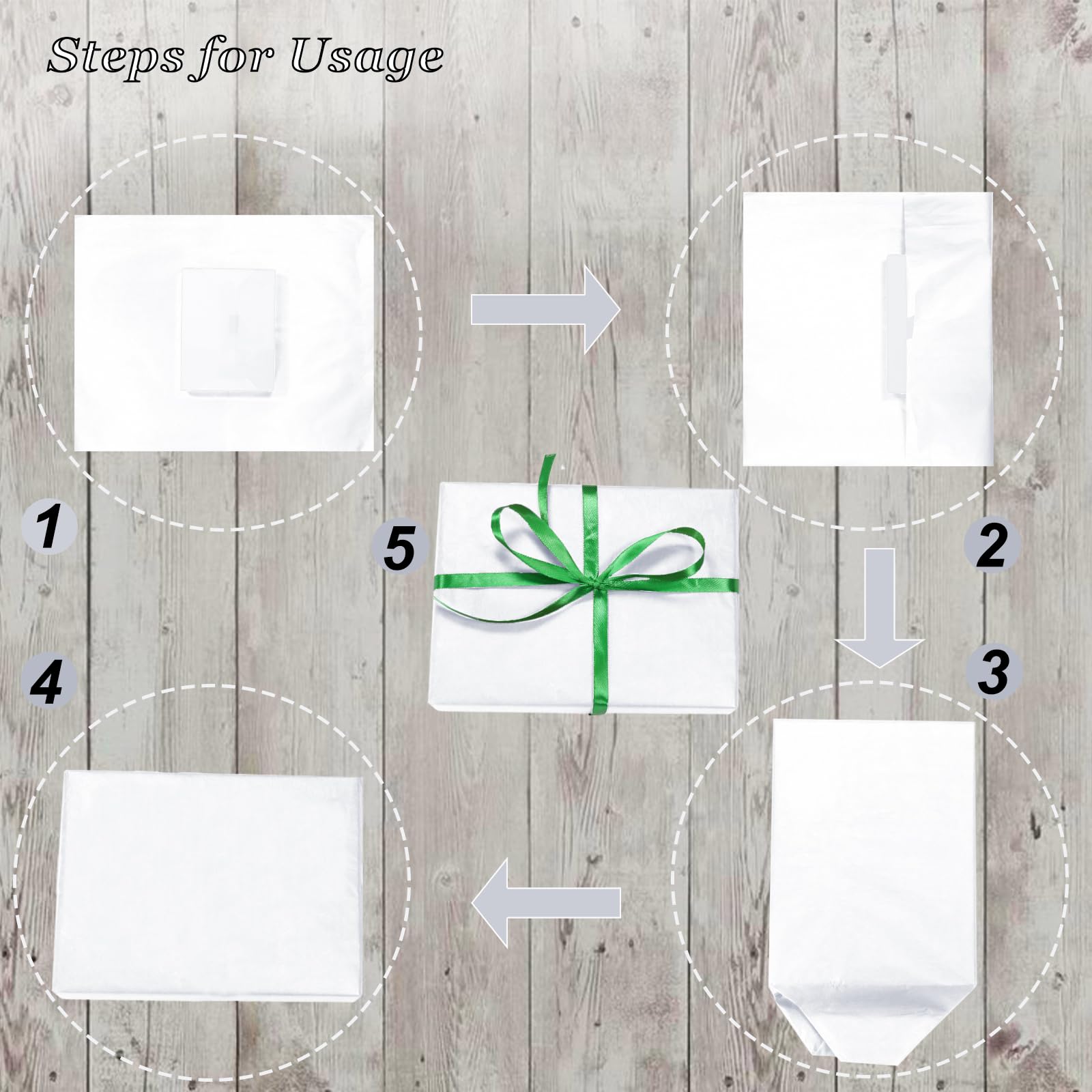 Artdly White Tissue Paper Bulk Pack - 120 Sheets 14x20 Inches for Gift Wrapping, Crafts, Party Decorations | Perfect for Birthday, Wedding, Festival & DIY Projects | Premium Wrapping Tissue for Bags, Gifts & Home Decor