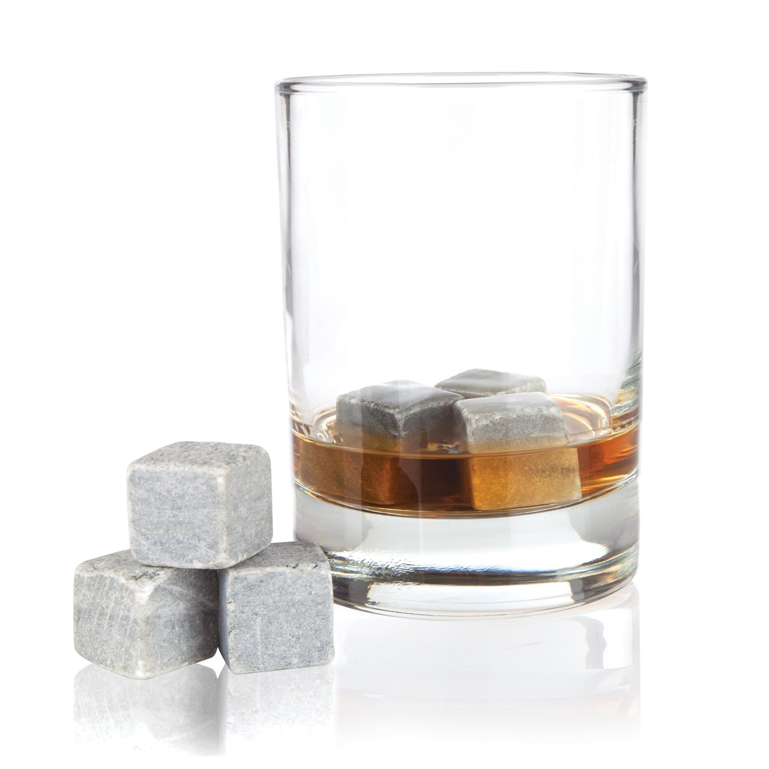 Premium Soapstone Cube Set of 6 - Natural Glacier Rocks for Whiskey Stones, Home Decor & Massage Therapy | Perfect for Chilling Drinks, Zen Gardens & Spa Treatments
