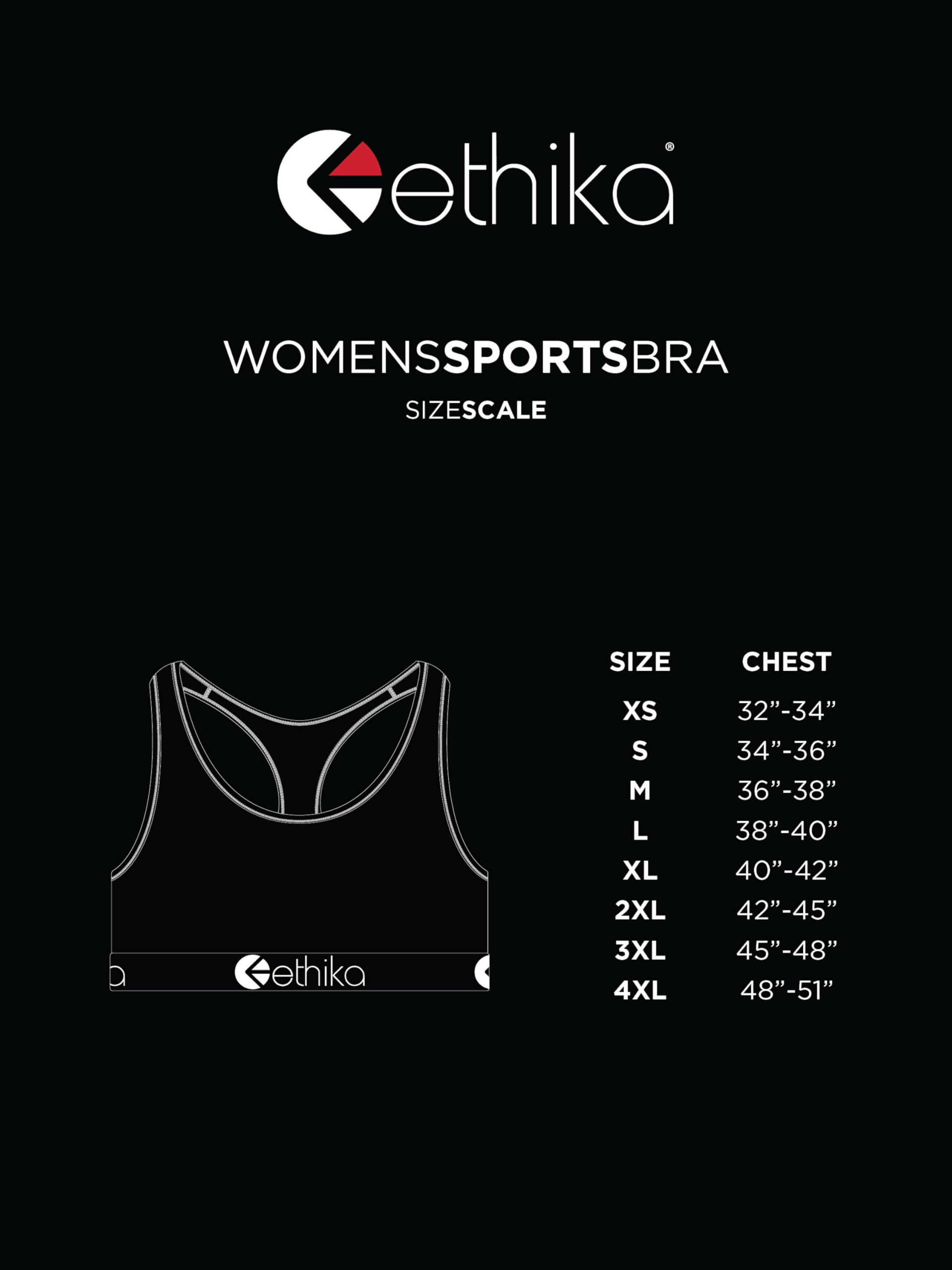 Ethika Women's Sports Bra - Wild Rose Print | High Support Workout Top for Running, Yoga & Gym | Comfortable & Breathable Activewear