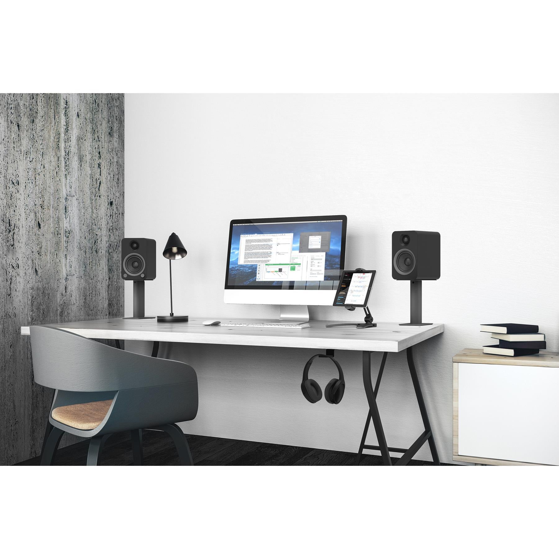 Kanto YU4 Premium Powered Desktop Speakers with Bluetooth 5.0, Phono Preamp - High-Fidelity Audio for Home Office, Gaming & Music Listening