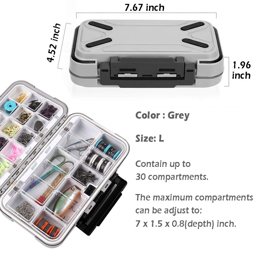 YUKI Fishing Lure Box - Tackle Storage Organizer for Fly Fishing & Vest Casting