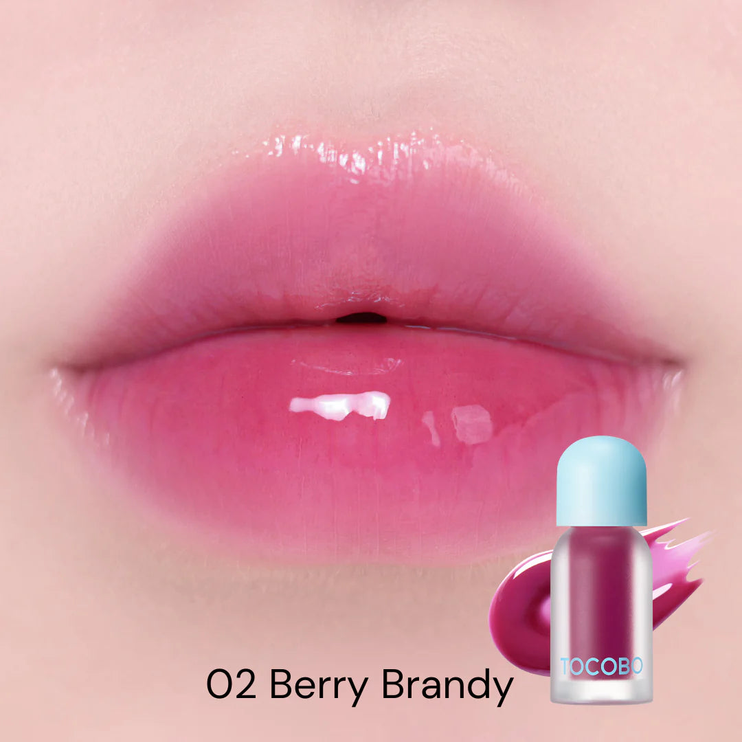 Tocobo Juicy Berry Lip Oil - Plumping & Hydrating Gloss for Fuller Lips | Perfect for Daily Moisture & Night Care
