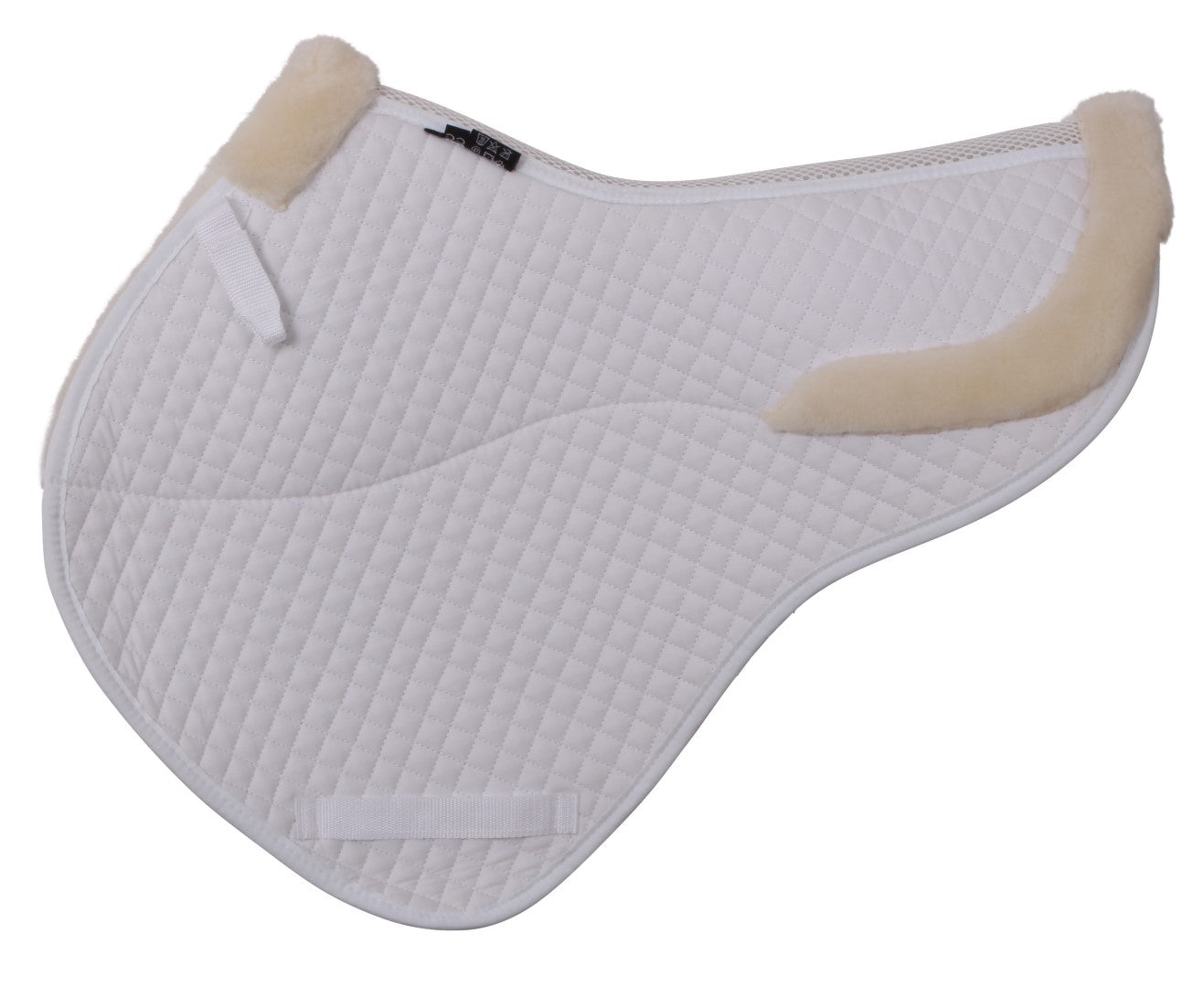 Premium Cavallino CC Jump Shaped Lambswool Saddle Pad - Breathable Equestrian Saddlecloth for Show Jumping & Dressage Competitions