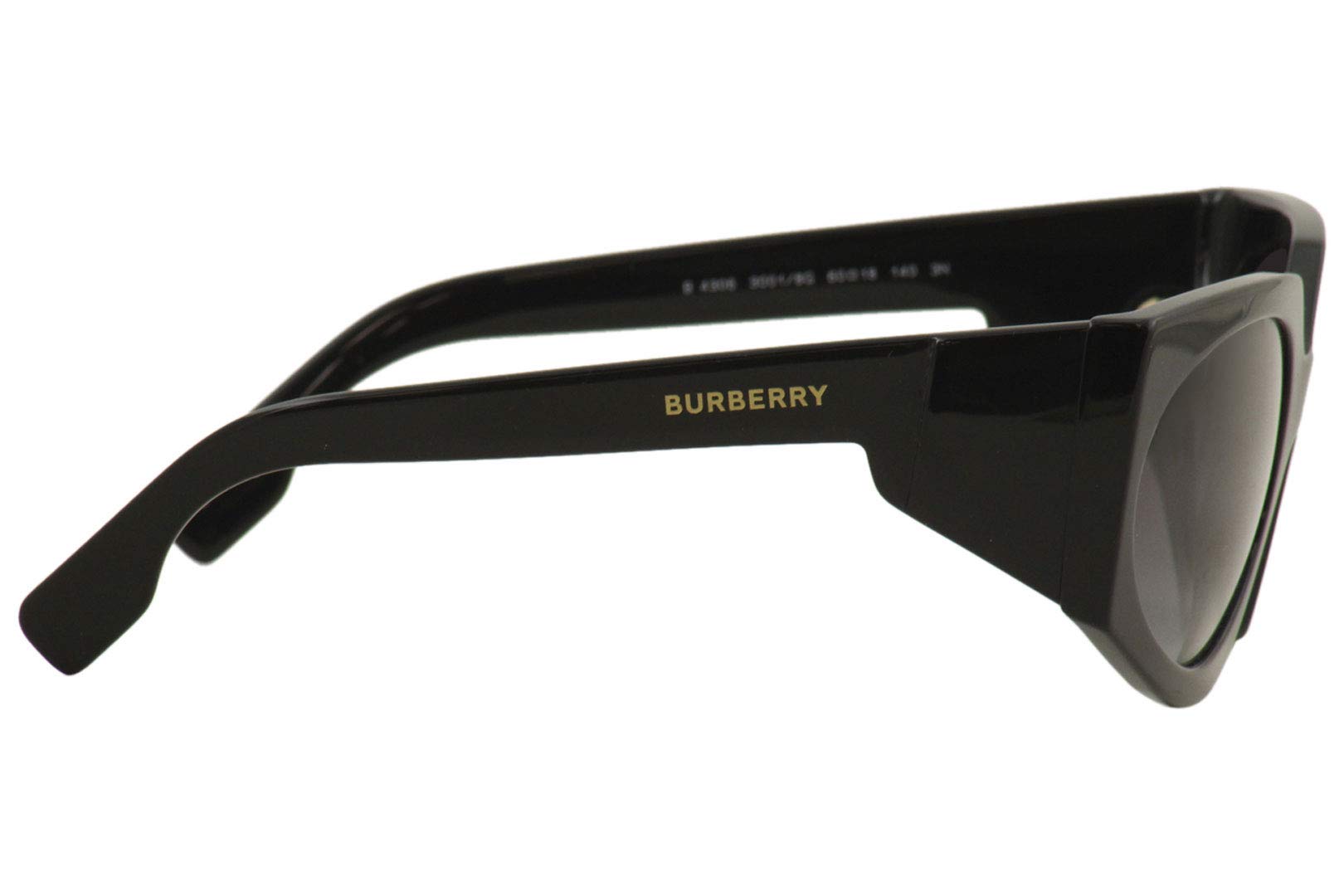 BURBERRY BE 4306 30018G Black Sunglasses for Women & Men - Luxury Polarized UV Protection - Perfect for Driving, Beach & Outdoor Activities