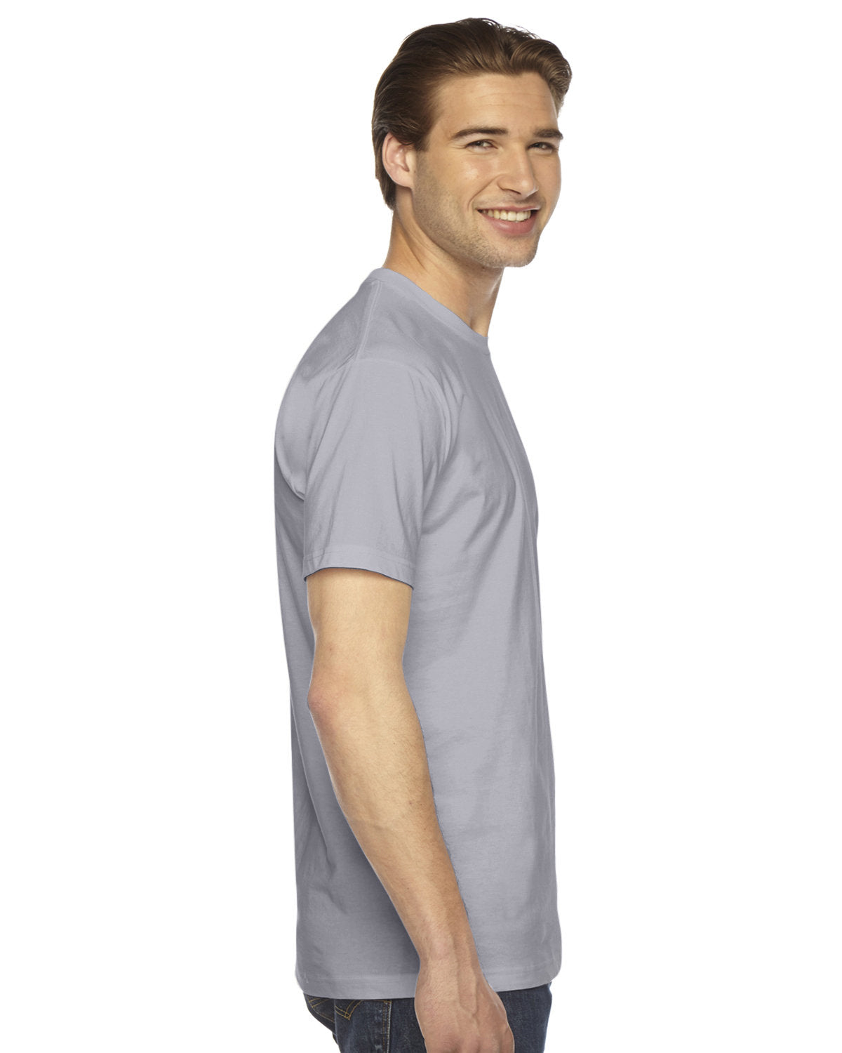 American Apparel 2001W Unisex Fine Jersey Short Sleeve T-Shirt - Soft Cotton Tee for Men & Women, Casual Everyday Wear, Gym, Lounge & Street Style