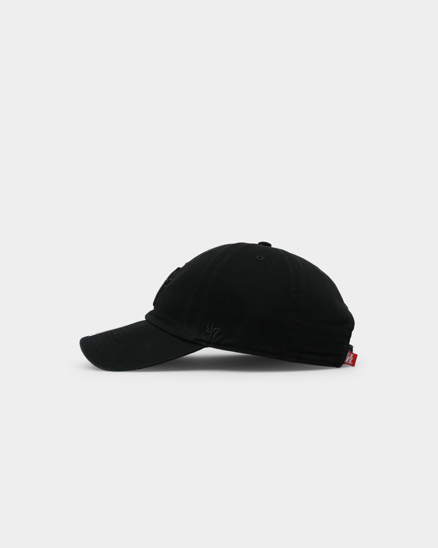 47 Brand Houston Cougars Clean Up Adjustable Strapback Hat - Black Snapback Cap for Men & Women - Perfect for Game Day, Sports Events & Casual Wear