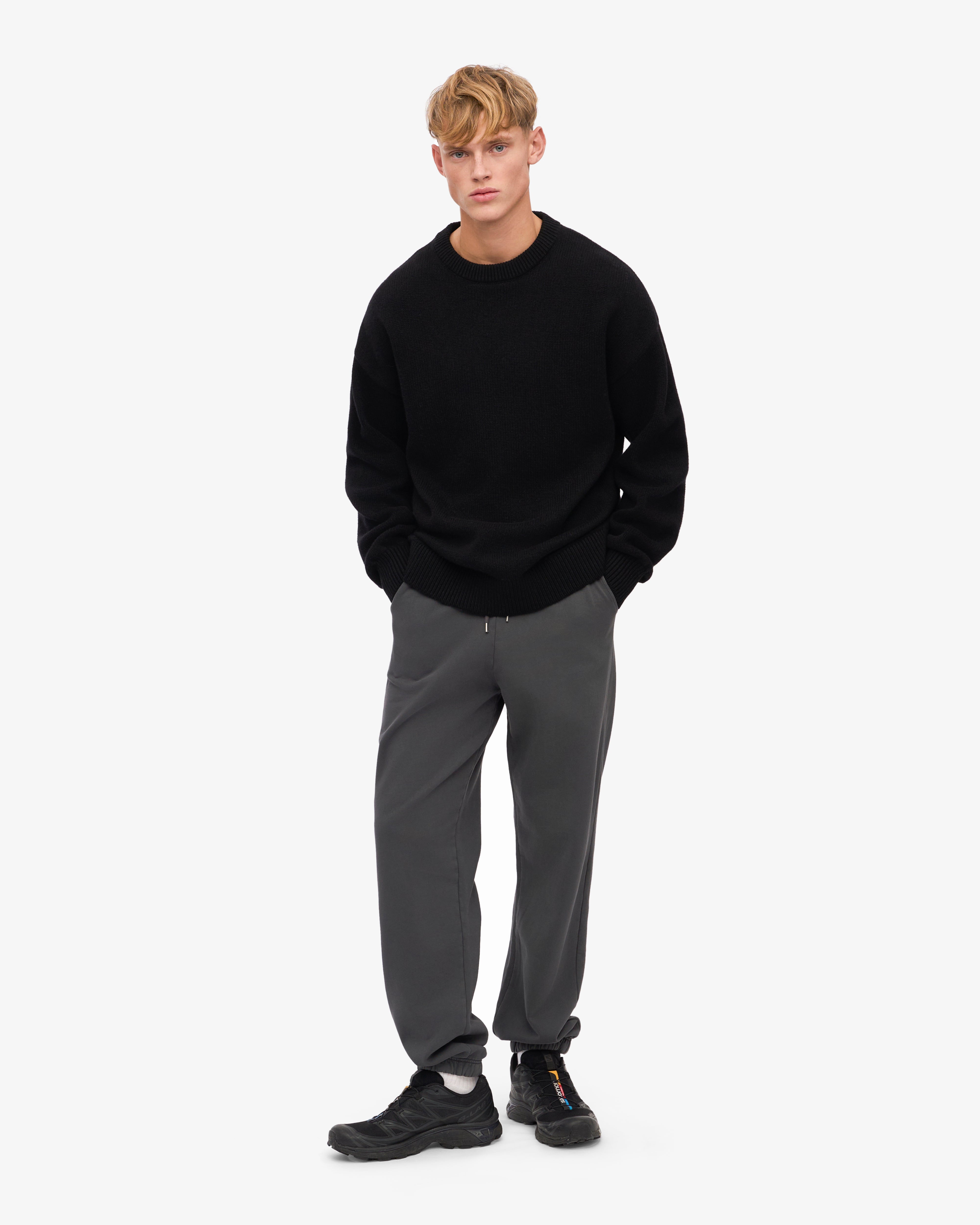 Organic Cotton Sweatpants for Women & Men - Soft Lava Grey Joggers for Lounge & Workout - Eco-Friendly Comfort Pants for Yoga, Running & Casual Wear