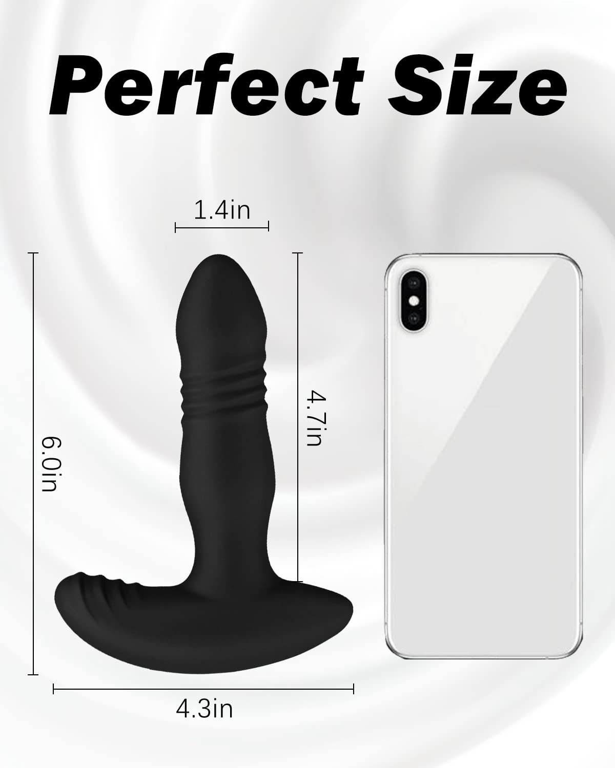 Onismo Remote Controlled Anal Vibrator for Men - 7 Thrusting & Vibrating Modes Prostate Massager, Male Sex Toy - Perfect for Solo Play, Couples Fun & Prostate Stimulation