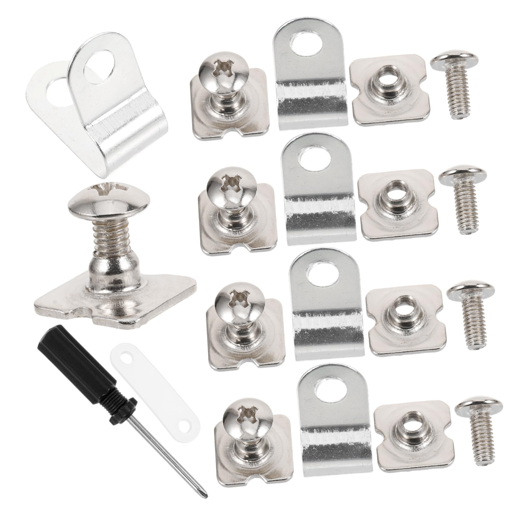 INOOMP Helmet Visor Fasteners Kit - 1 Set of Plastic Nuts & Hardware Components for Face Masks, Goggles & Softball Helmets | Secure Fit for Motorcycle, Sports & Safety Equipment Accessories
