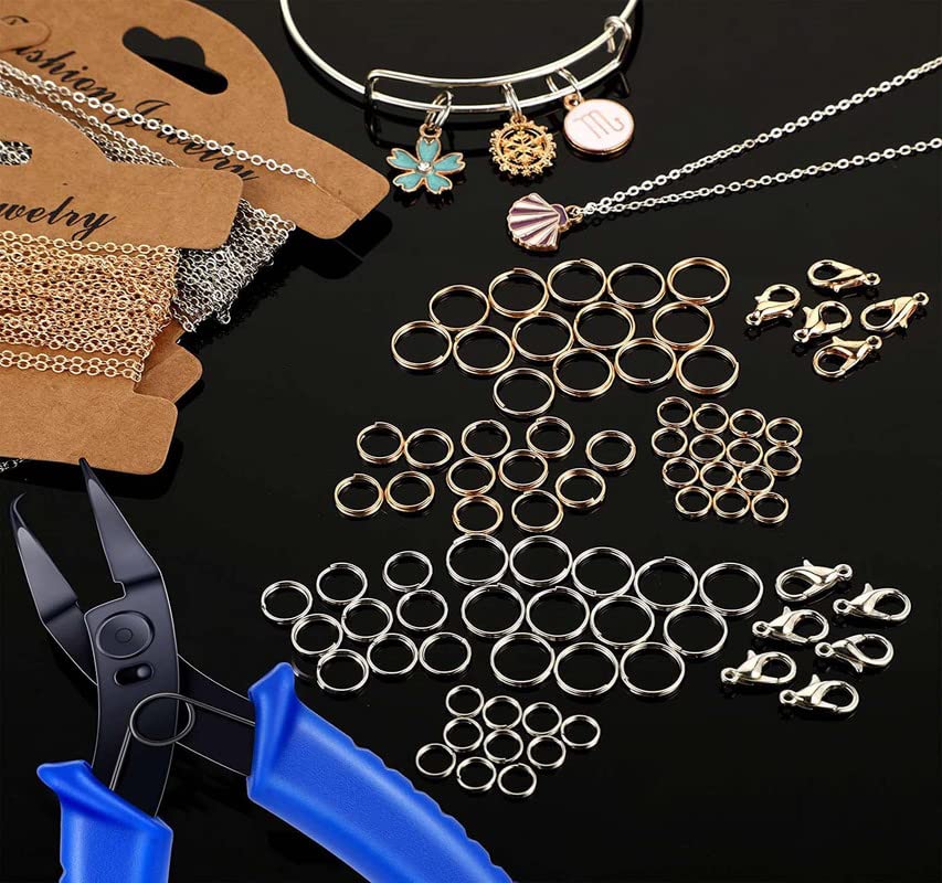 DIY Silver Earring Making Kit - Fish Hook Ear Wires, Jump Rings & Jewelry Findings (50g) | Perfect for Handmade Jewelry, Gifts & Craft Projects