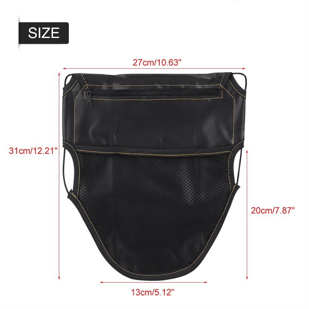 KIMISS Motorcycle Under Seat Bag - PU Leather Storage Pouch for Scooters & Bikes - Perfect for Road Trips & Daily Commute