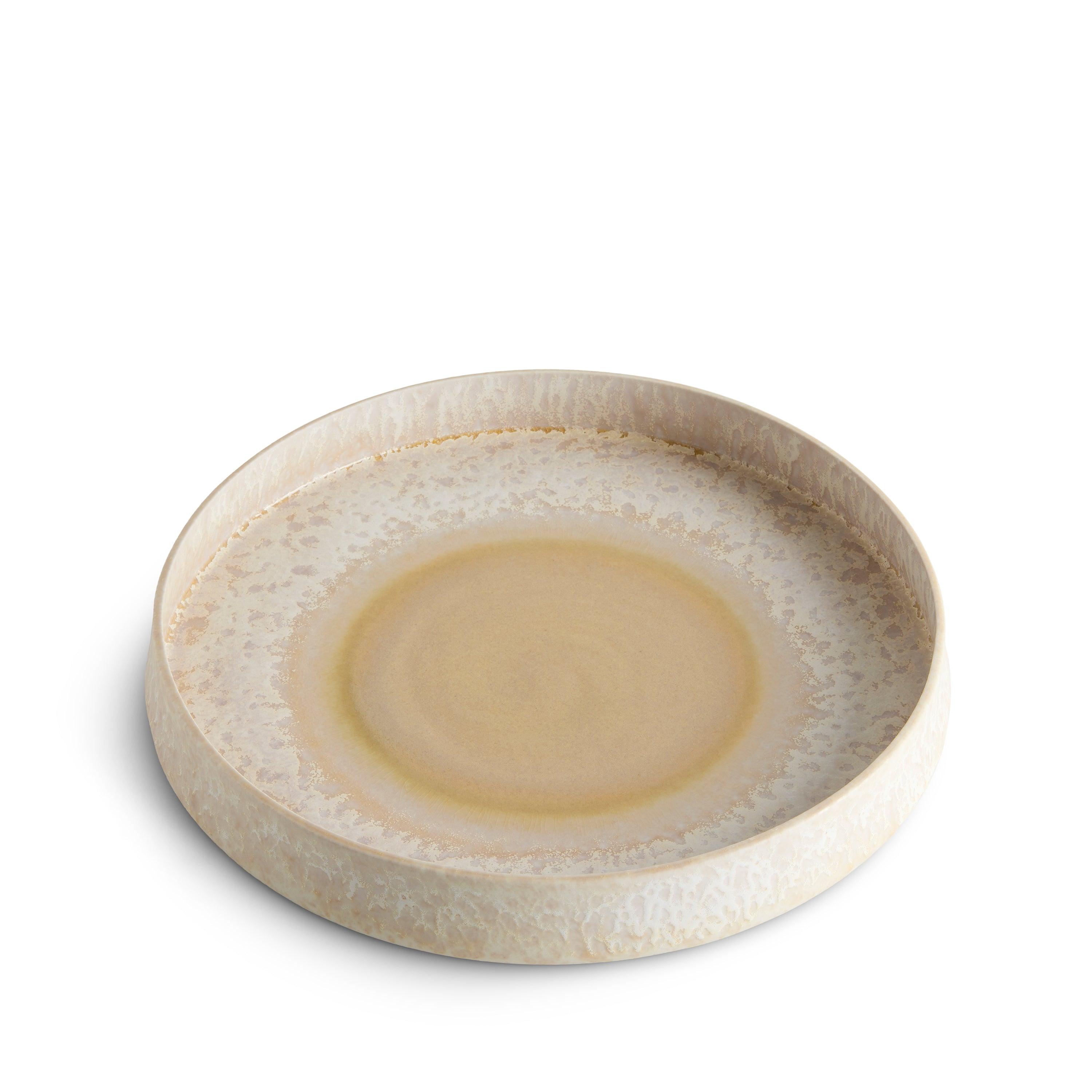 Terra Round Platter - Medium Size in Dusty Rose - Perfect for Serving Appetizers, Desserts & Charcuterie Boards
