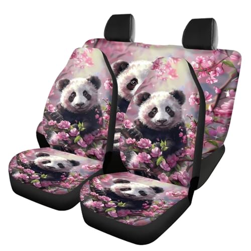 Panda Pink Flowers