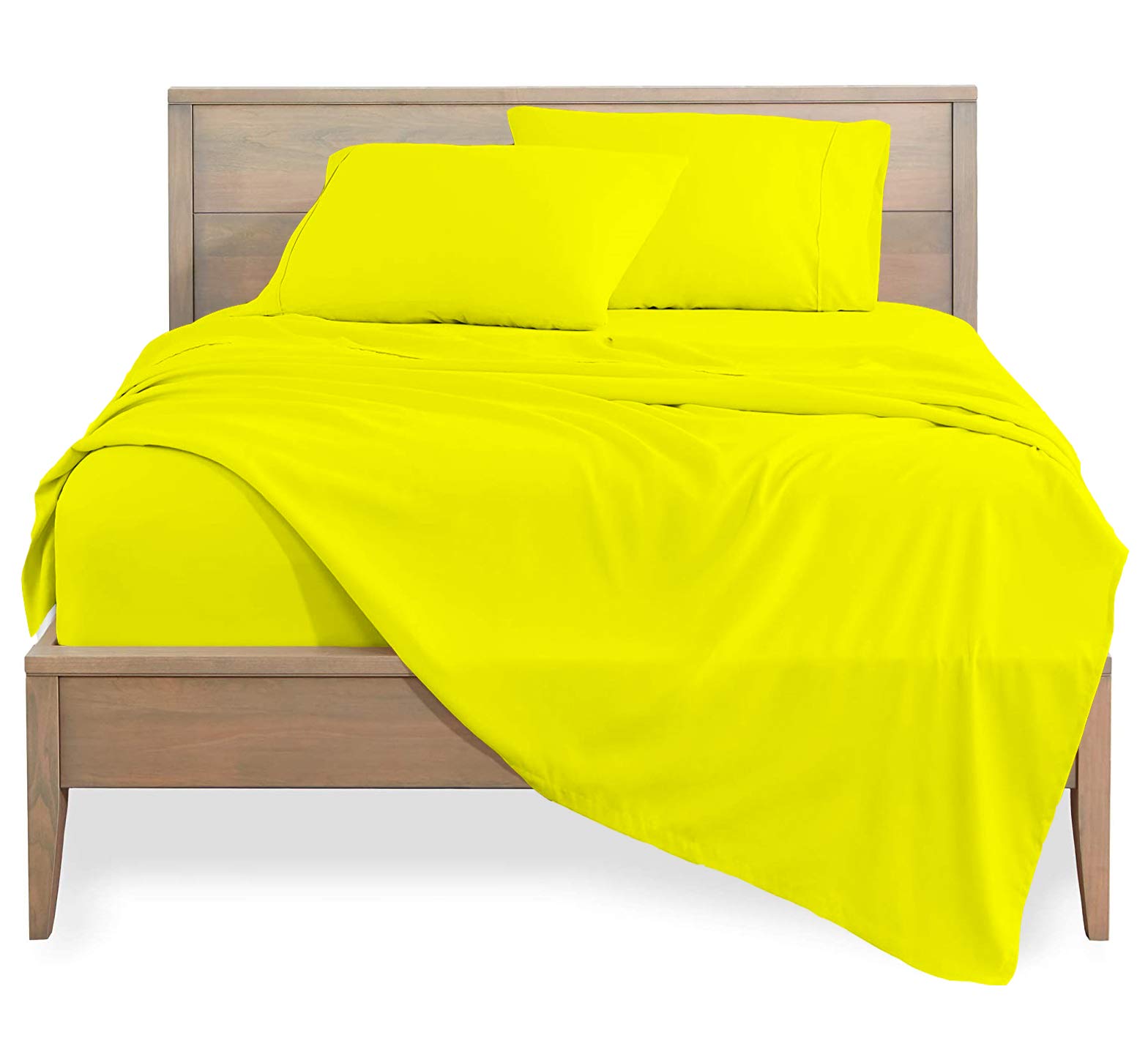 Luxury 1000 Thread Count 4-Piece Sheet Set - Soft Breathable Hotel Quality Bedding with Deep Pockets (Fits Mattress up to 6
