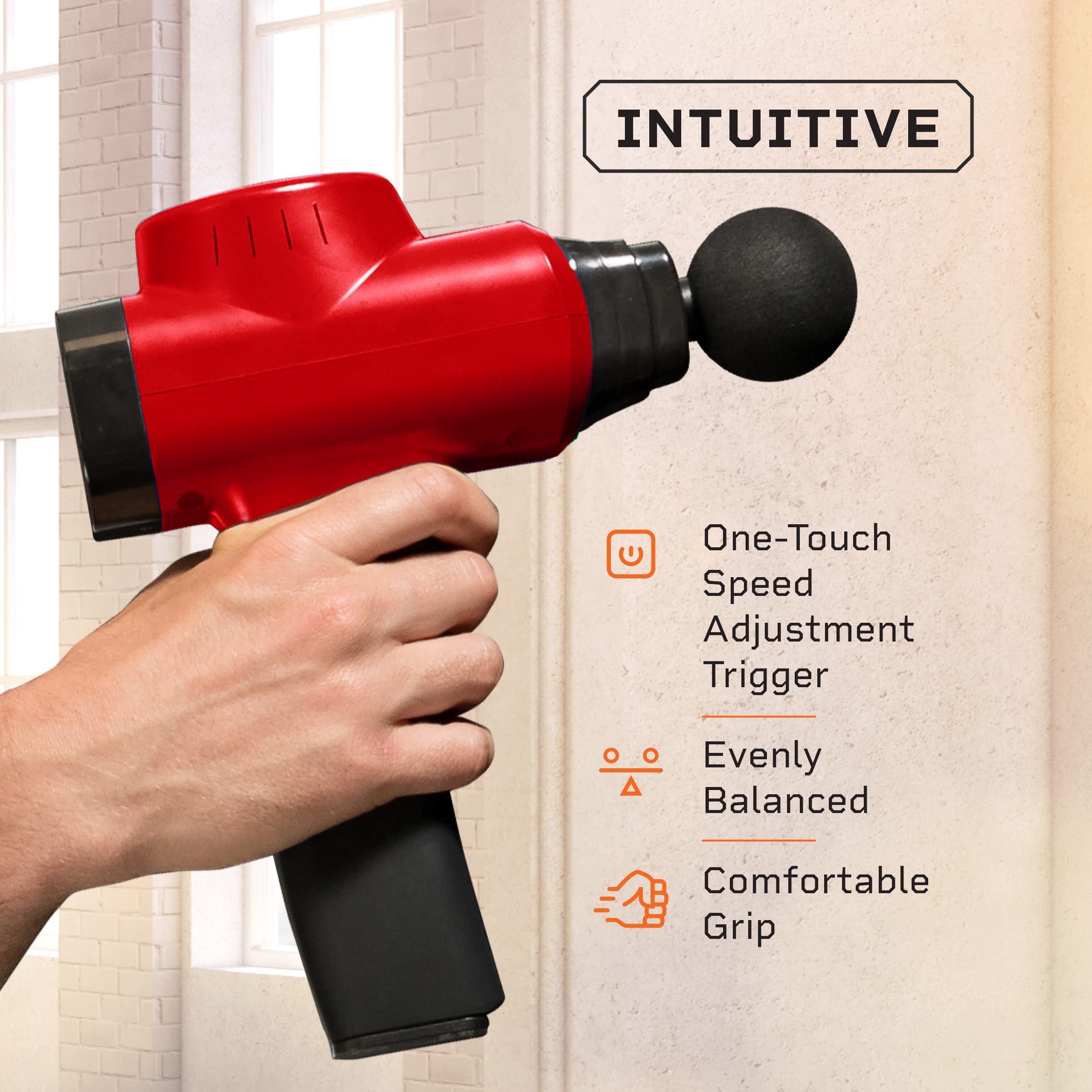 LifePro Sonic Pro Percussion Massage Gun - Deep Tissue Muscle Massager for Athletes & Pain Relief with 8 Attachments - Handheld Electric Massage Device for Neck, Back, Shoulders & Legs - Perfect for Post-Workout Recovery, Muscle Soreness & Relaxation at Home or Gym