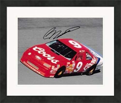 Bill Elliott Autographed 8x10 Photo - Matted & Framed NASCAR Racing Memorabilia - Perfect for Man Cave, Sports Bar & Collector's Display
