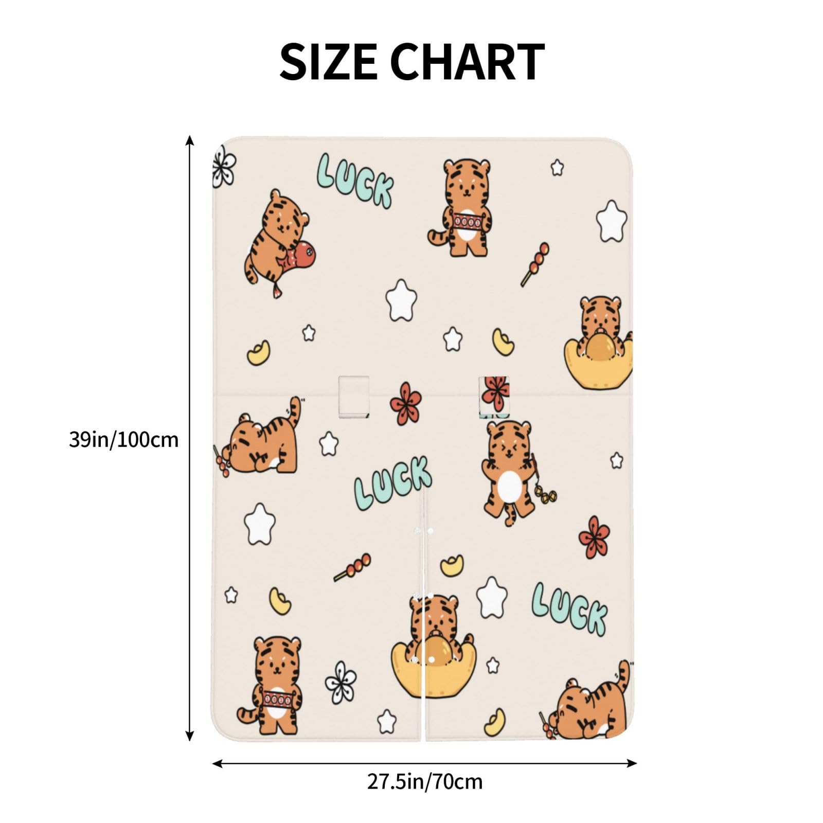 Luck Tiger Baby Car Seat Cover with Peekaboo Opening - Breathable Nursing Car Seat Canopy for Newborns & Infants - Perfect for Travel, Stroller, and Car Rides