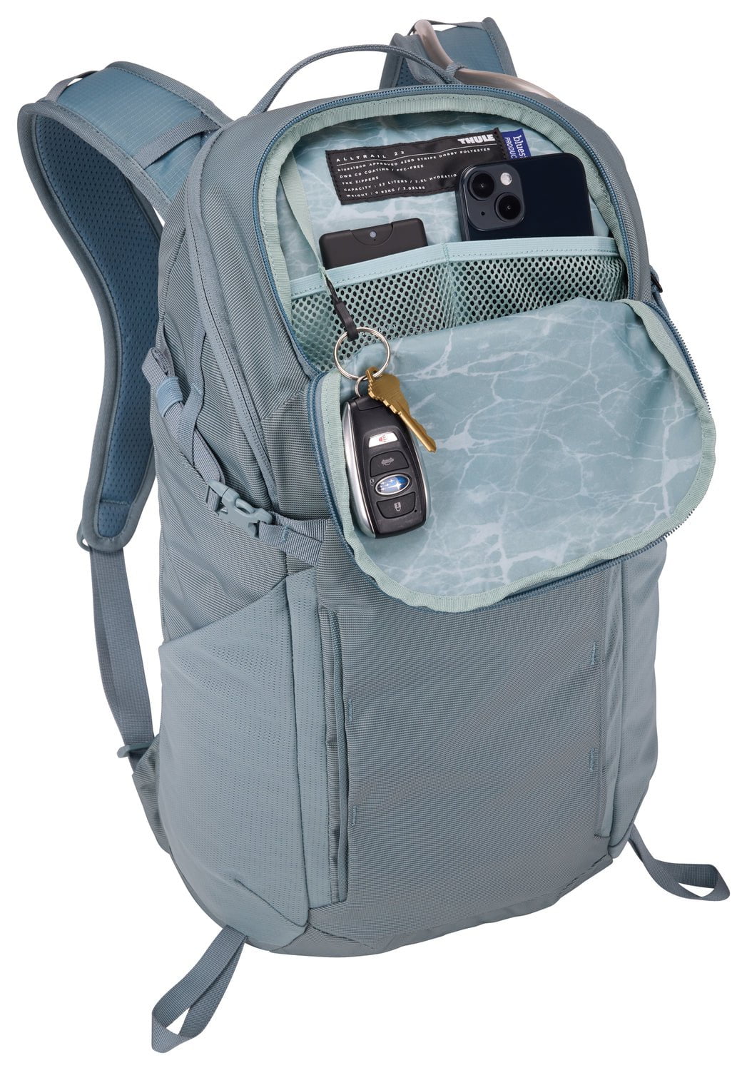 Thule AllTrail Hydration Pack 22L - Lightweight Hiking Backpack with Water Bladder Compartment, Breathable Mesh Shoulder Straps for Outdoor Adventures, Camping & Trail Running