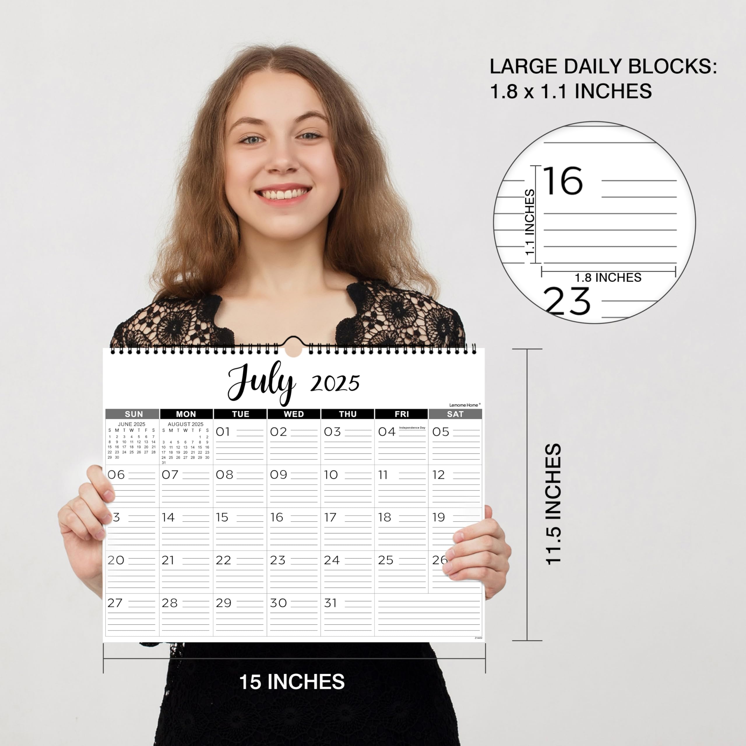 2025-2026 Wall Calendar with Thick Paper | 15