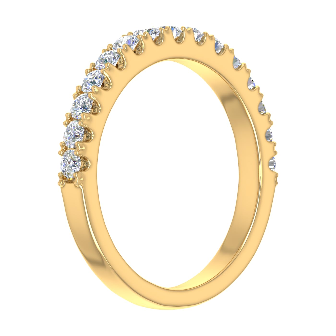 1/2 Carat Diamond Wedding Band Ring in 14K Gold - Elegant Bridal Jewelry for Women, Anniversary & Engagement Gifts - Perfect for Weddings, Proposals & Special Occasions