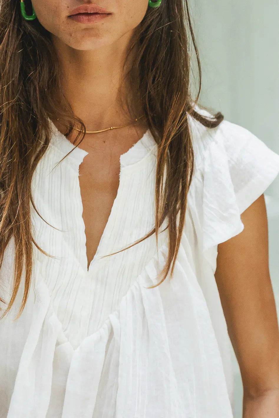 Leia Blouse in Cream | Women's Elegant Lace Top | Perfect for Office Wear, Date Night & Special Occasions