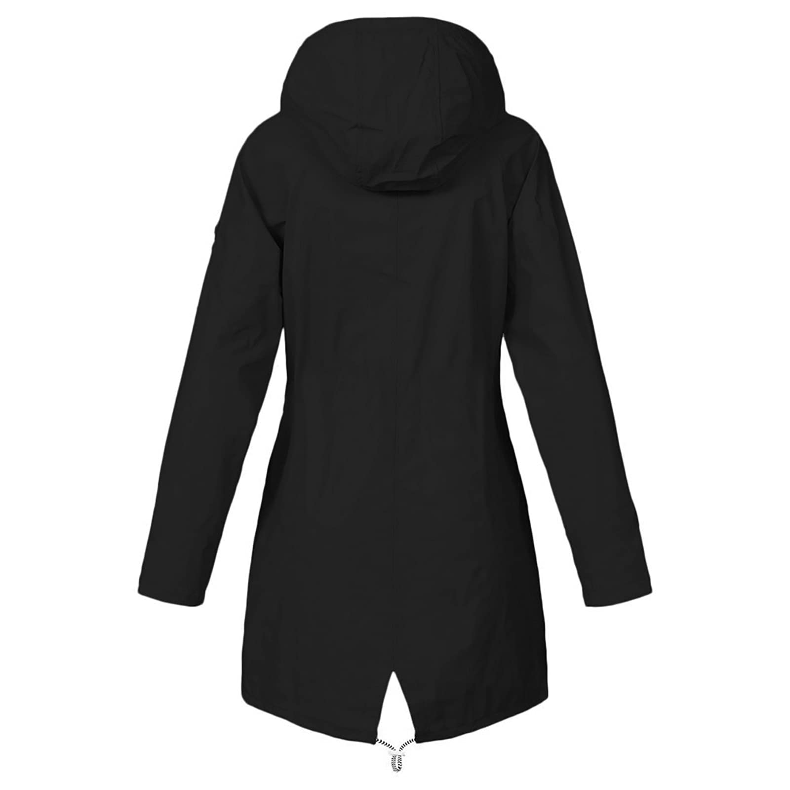 Women's Lightweight Waterproof Raincoat with Hood - Windproof Travel Jacket for Outdoor Activities, Commuting & Hiking