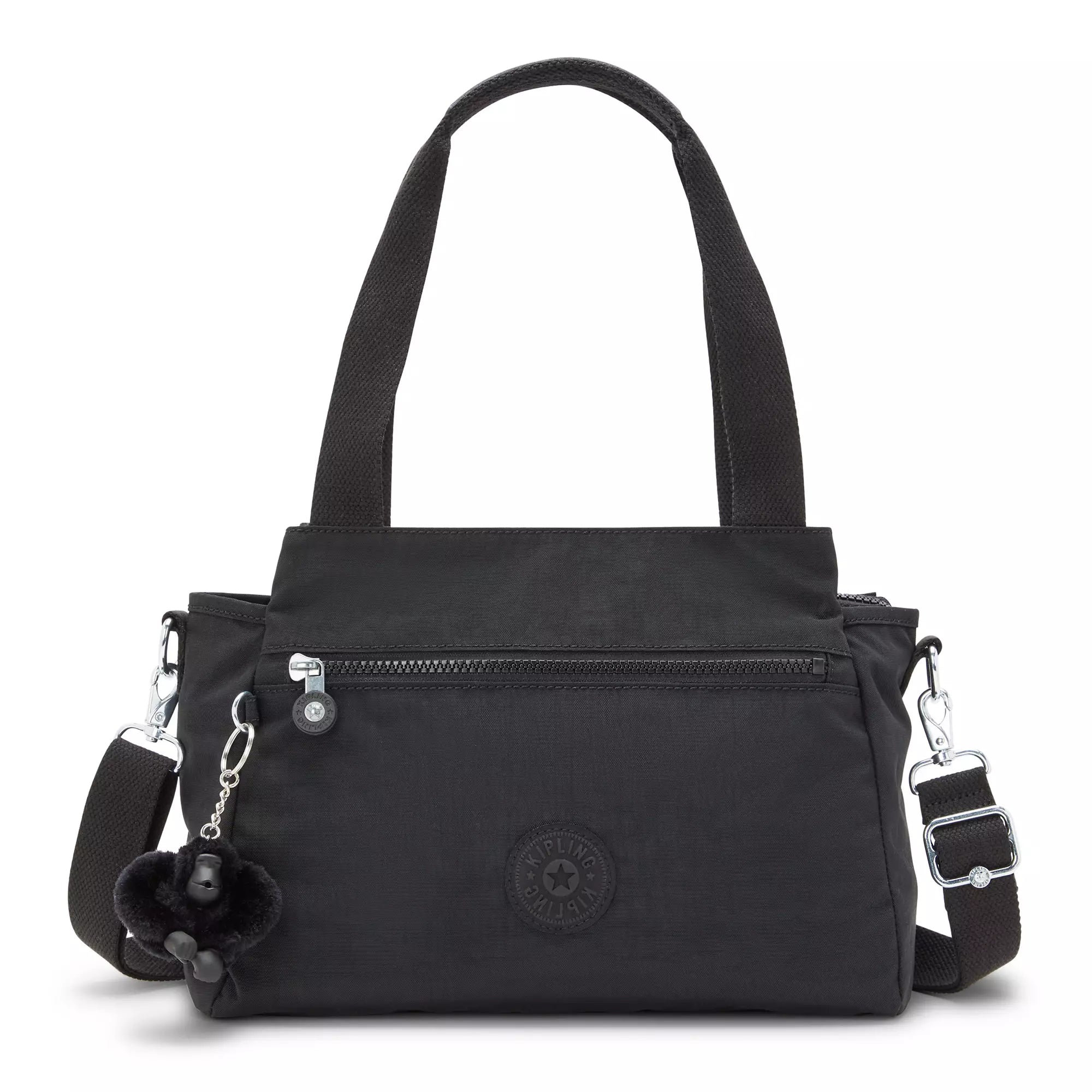 Kipling Elysia Crossbody Handbag for Women - Stylish Black Noir Shoulder Bag - Perfect for Work, Travel & Everyday Use