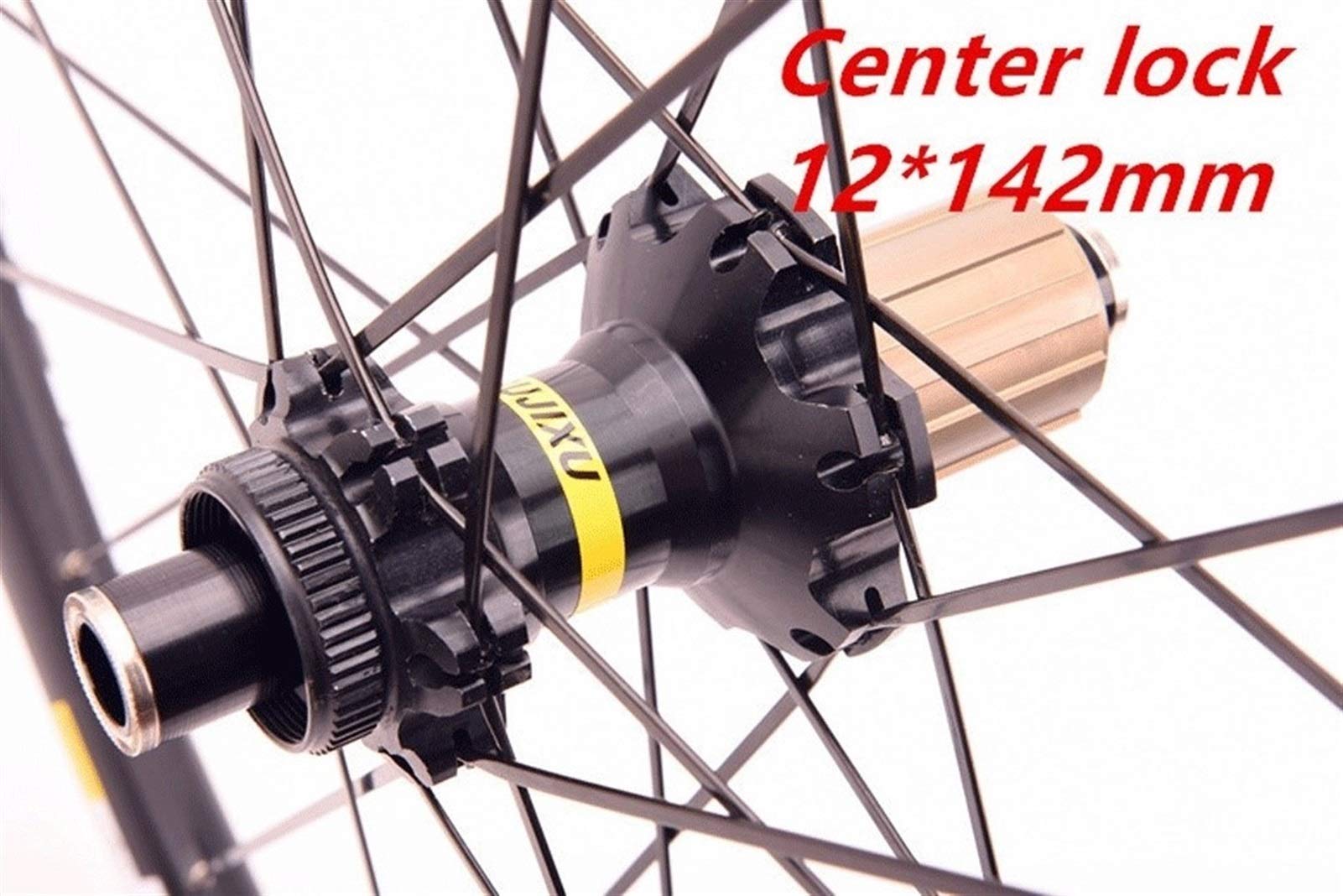 Premium 700C Road Bike Wheelset - Double Wall Rim, 25mm Width, Center Lock Disc Brake, 12mm Axle - Compatible with 8/9/10/11 Speed Cassette Hub (24 Hole) - Ideal for Road Cycling, Commuting & Performance Riding