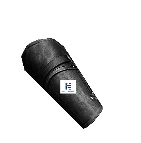 Medieval Gauntlet Wristband - Gothic Leather Armor Bracer with Buckles for LARP, Cosplay & Renaissance Fairs | Punk Costume Accessory for Men & Women