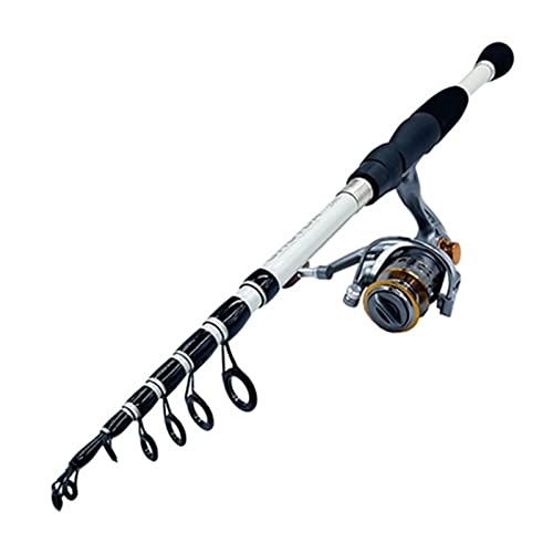 White rod with reel
