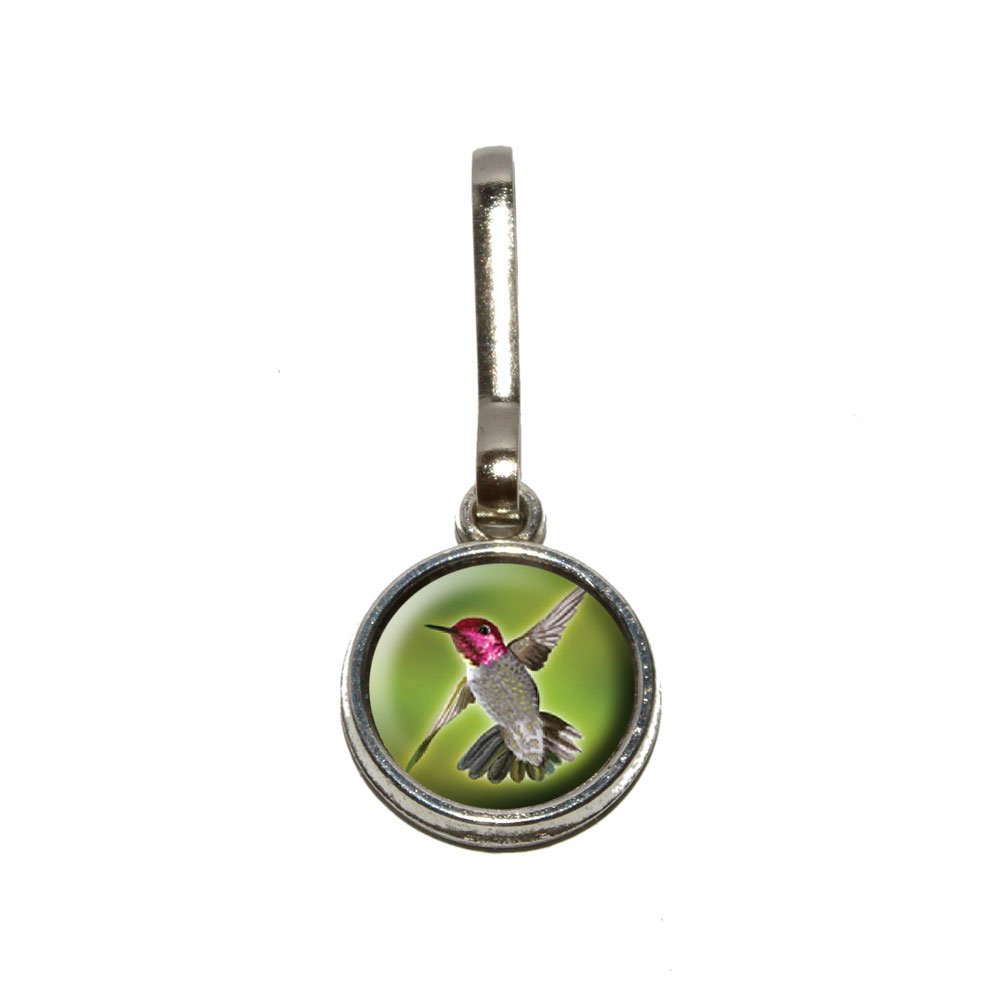 Vintage Anna's Hummingbird Charm - Antique Bird Zipper Pull for Purse, Backpack, Luggage & Clothing Accessories | Perfect for Travel, Gifts & Fashion Decoration