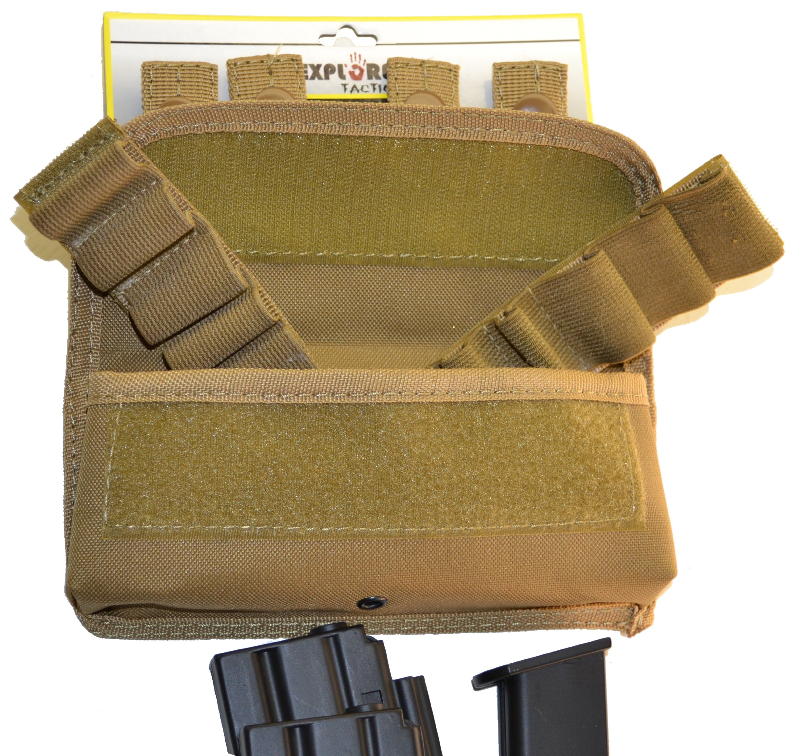 Tactical EXPLORER Velcro & MOLLE Ammo Pouch - Military Grade Magazine Holder for Hunting, Airsoft & Outdoor Adventures